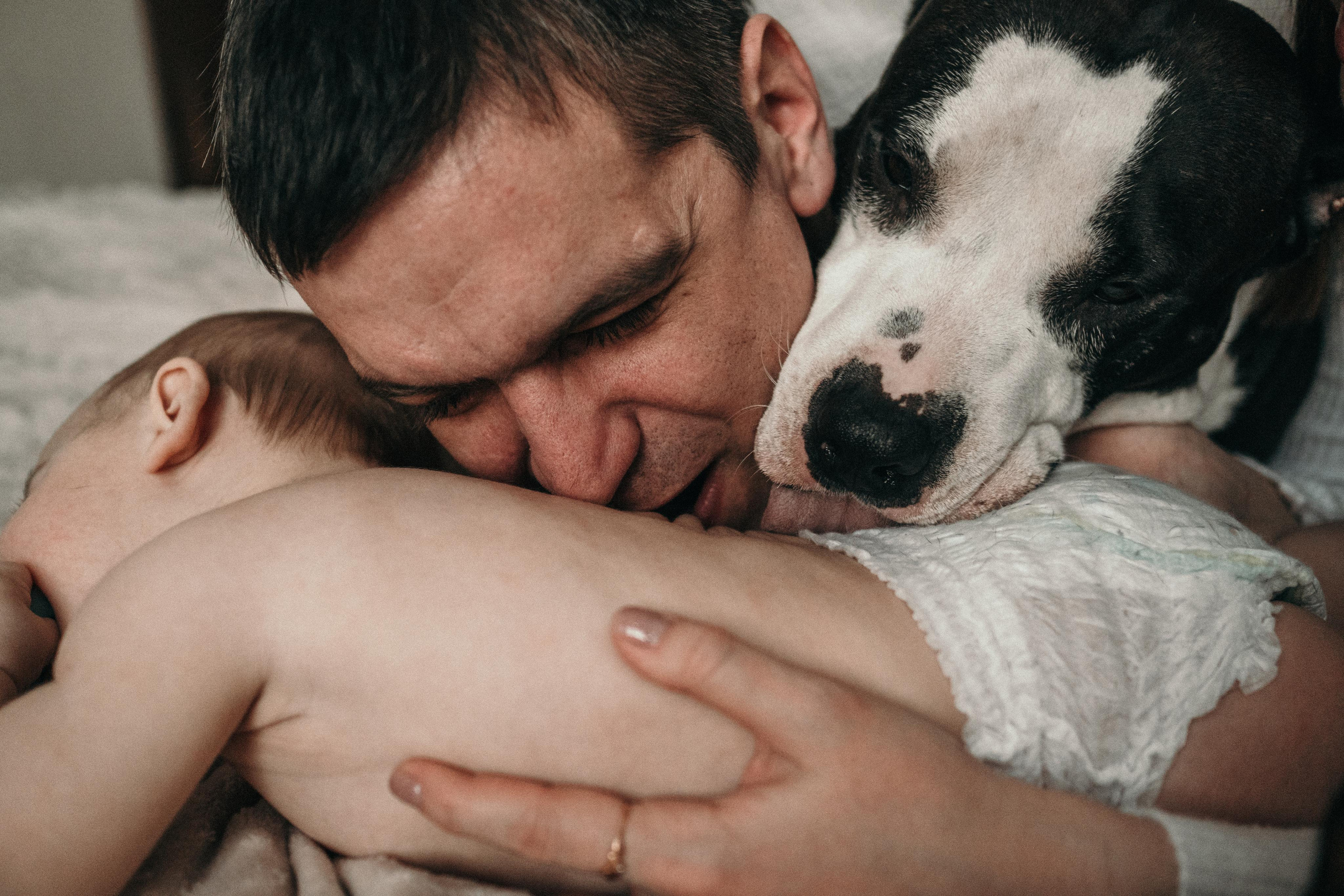 Домашняя фотосессия с собаками. Семейный и детский фотограф в Санкт-Петербурге Наталья Григорьева