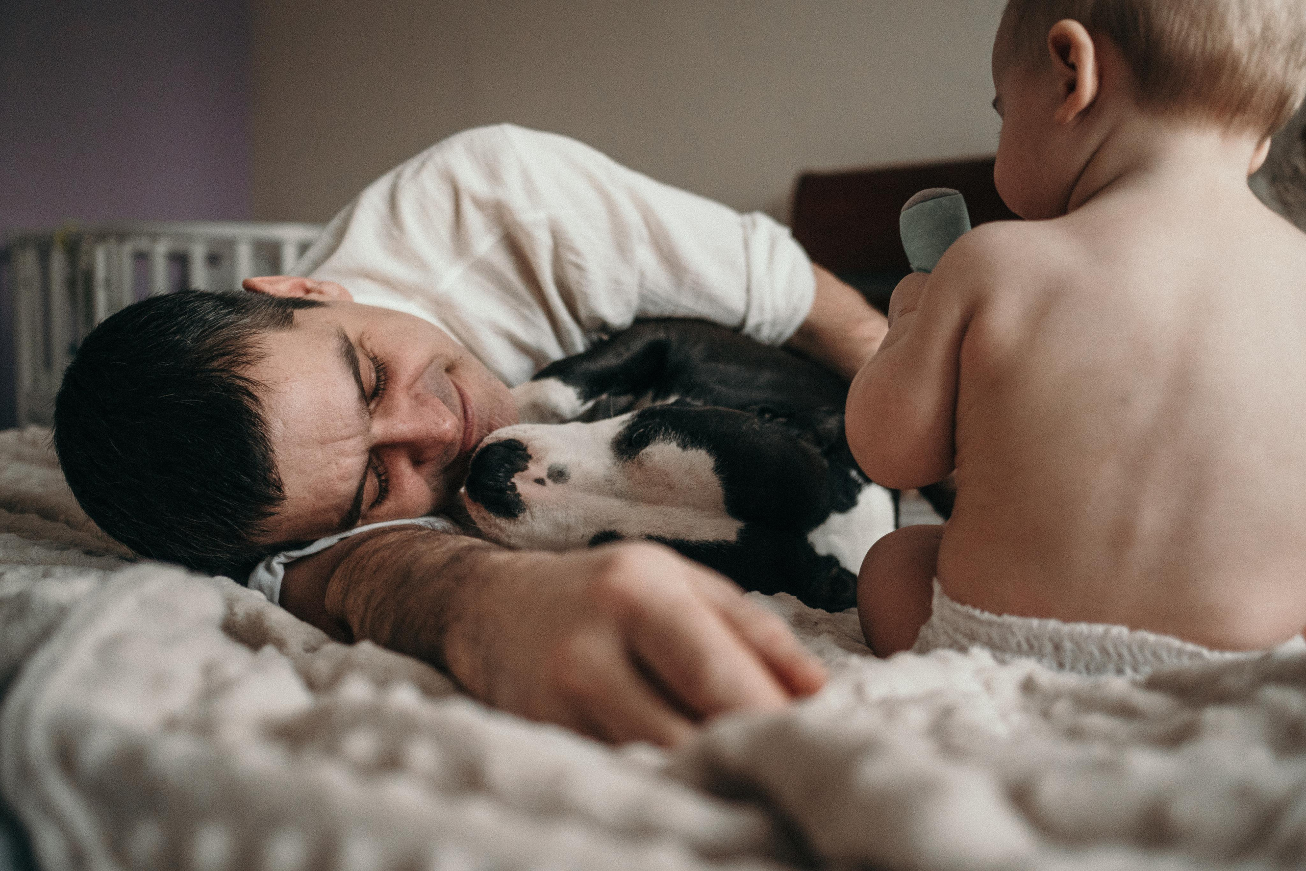 Домашняя фотосессия с собаками. Семейный и детский фотограф в Санкт-Петербурге Наталья Григорьева