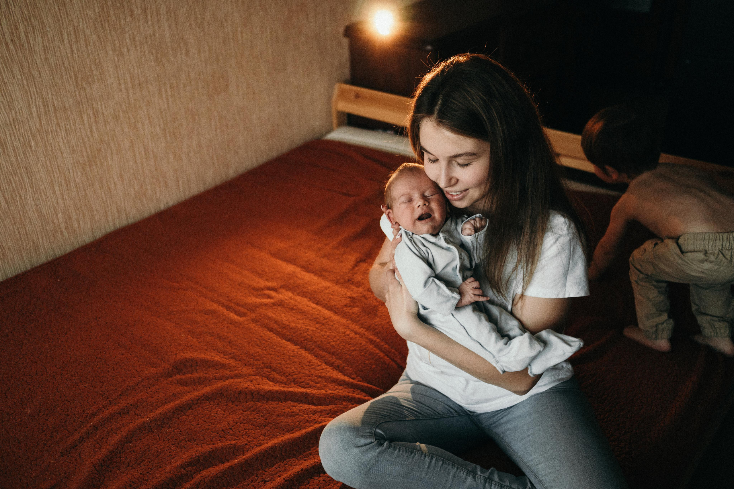 Семейная фотосессия в домашних условиях. Семейный и детский фотограф в Санкт-Петербурге Наталья Григорьева
