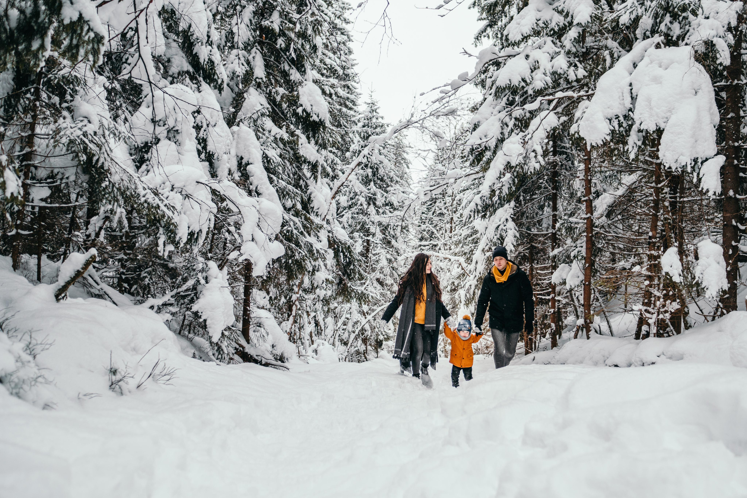 Фотосессия в зимнем лесу в Санкт-Петербурге. Семейный и детский фотограф в Санкт-Петербурге Наталья Григорьева
