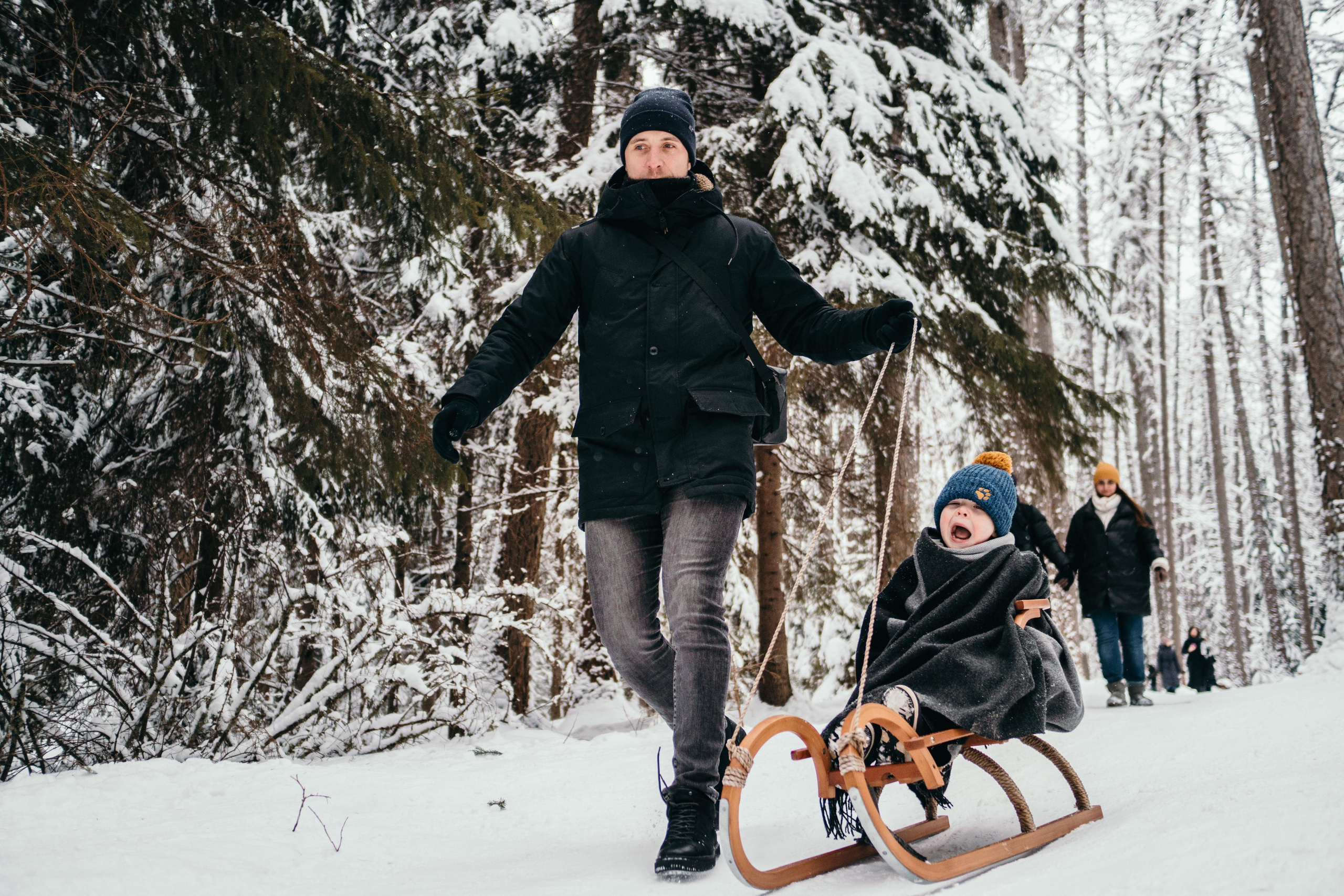 Фотосессия в зимнем лесу в Санкт-Петербурге. Семейный и детский фотограф в Санкт-Петербурге Наталья Григорьева