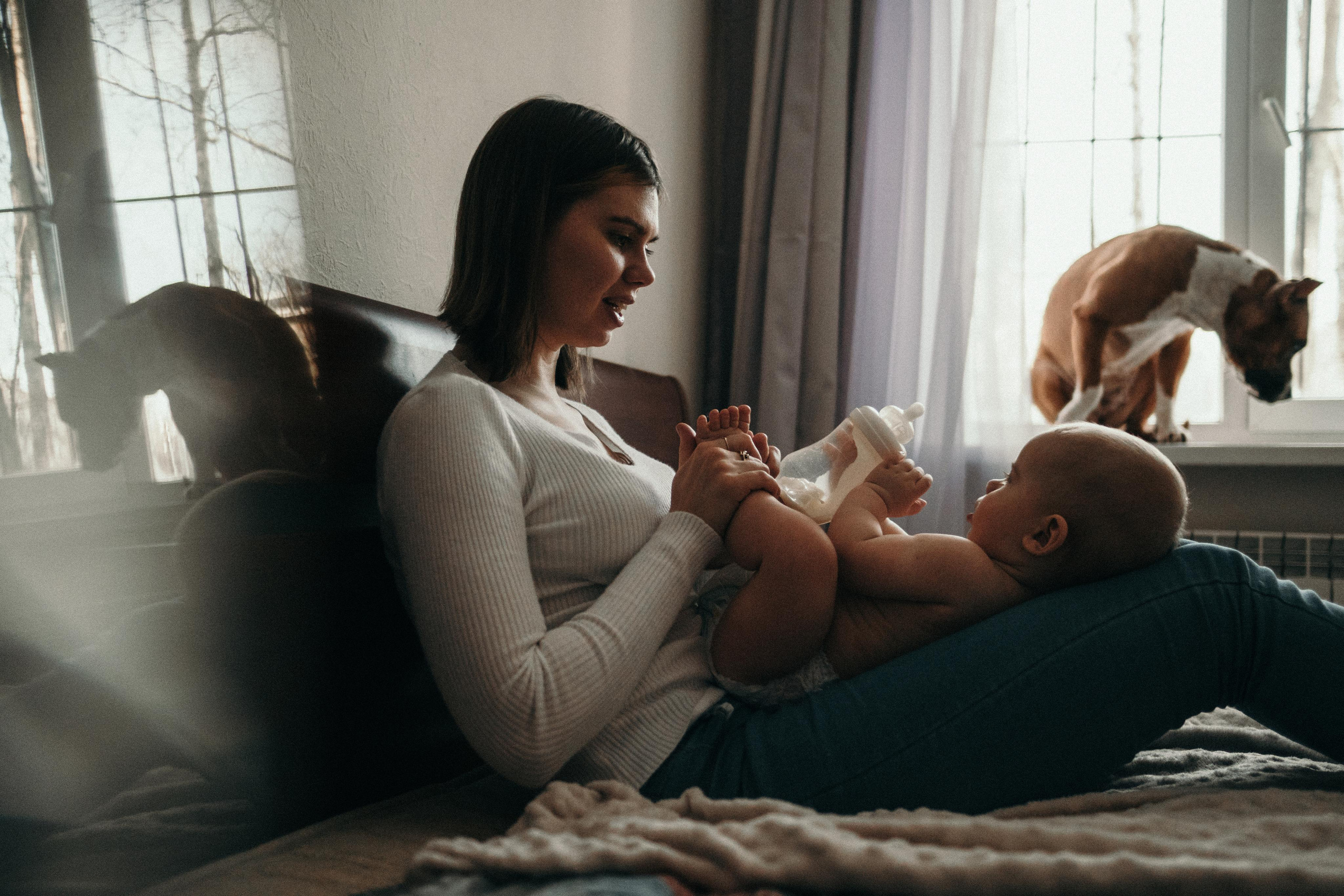 Домашняя фотосессия с собаками. Семейный и детский фотограф в Санкт-Петербурге Наталья Григорьева