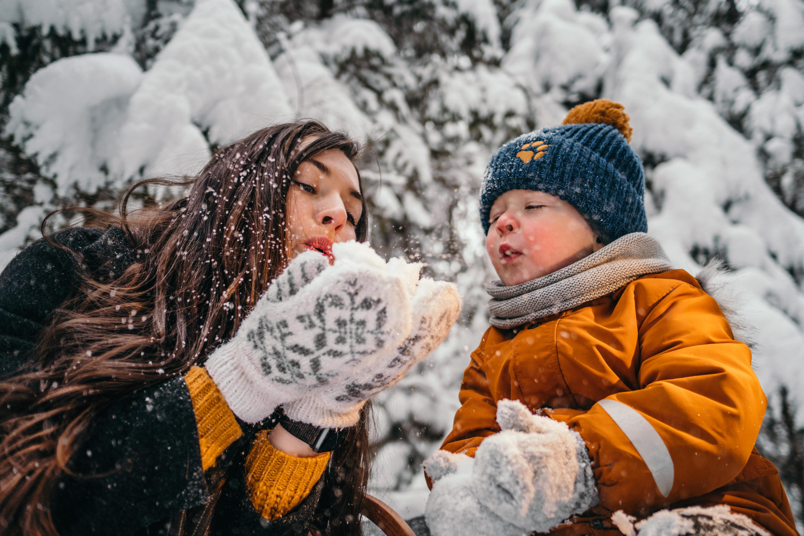 Фотосессия в зимнем лесу в Санкт-Петербурге. Семейный и детский фотограф в Санкт-Петербурге Наталья Григорьева