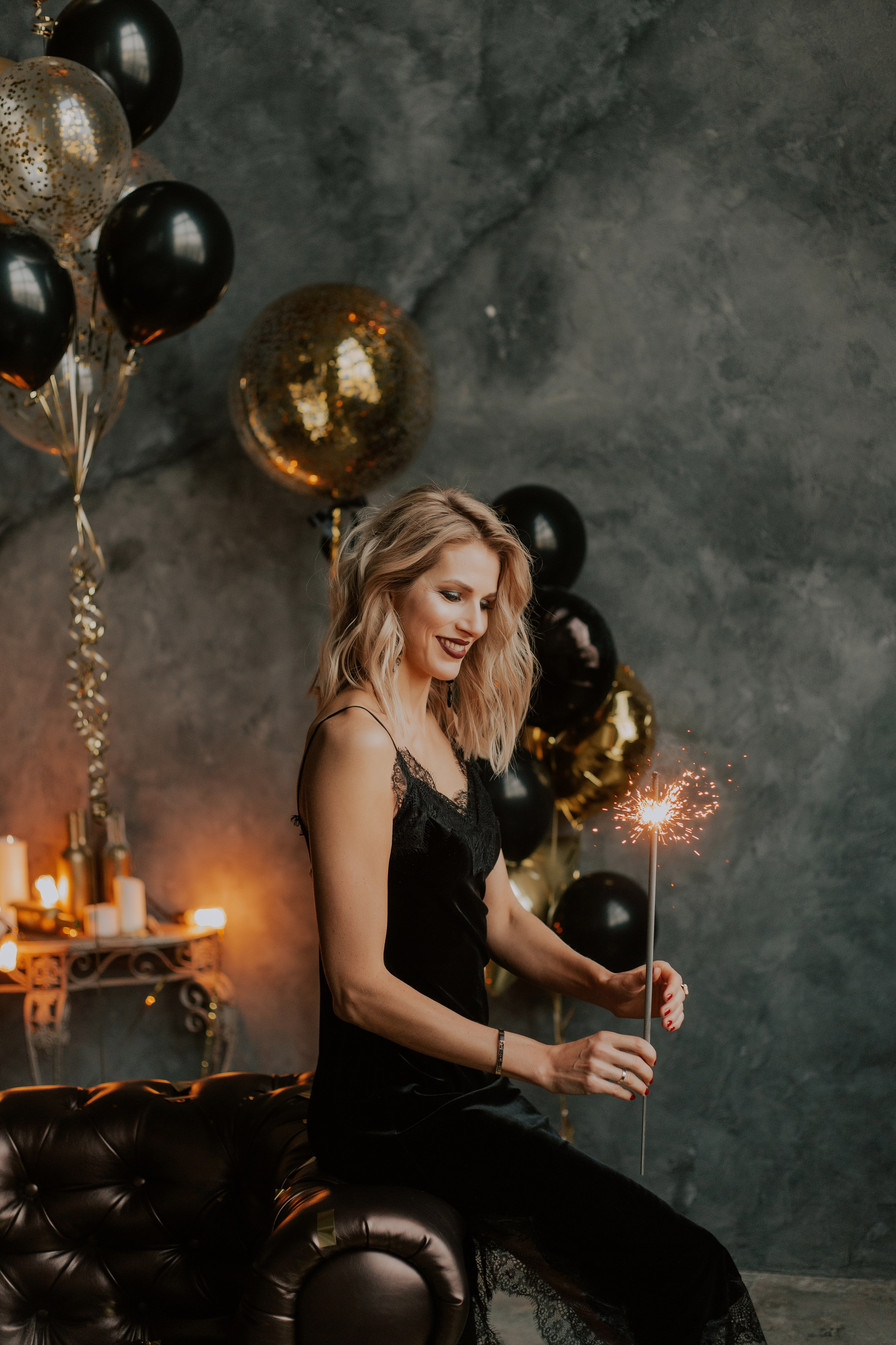 Новогодняя фотосессия «Золото». Выпускные альбомы Натальи Бутко: Новороссийск, Анапа, Геленджик