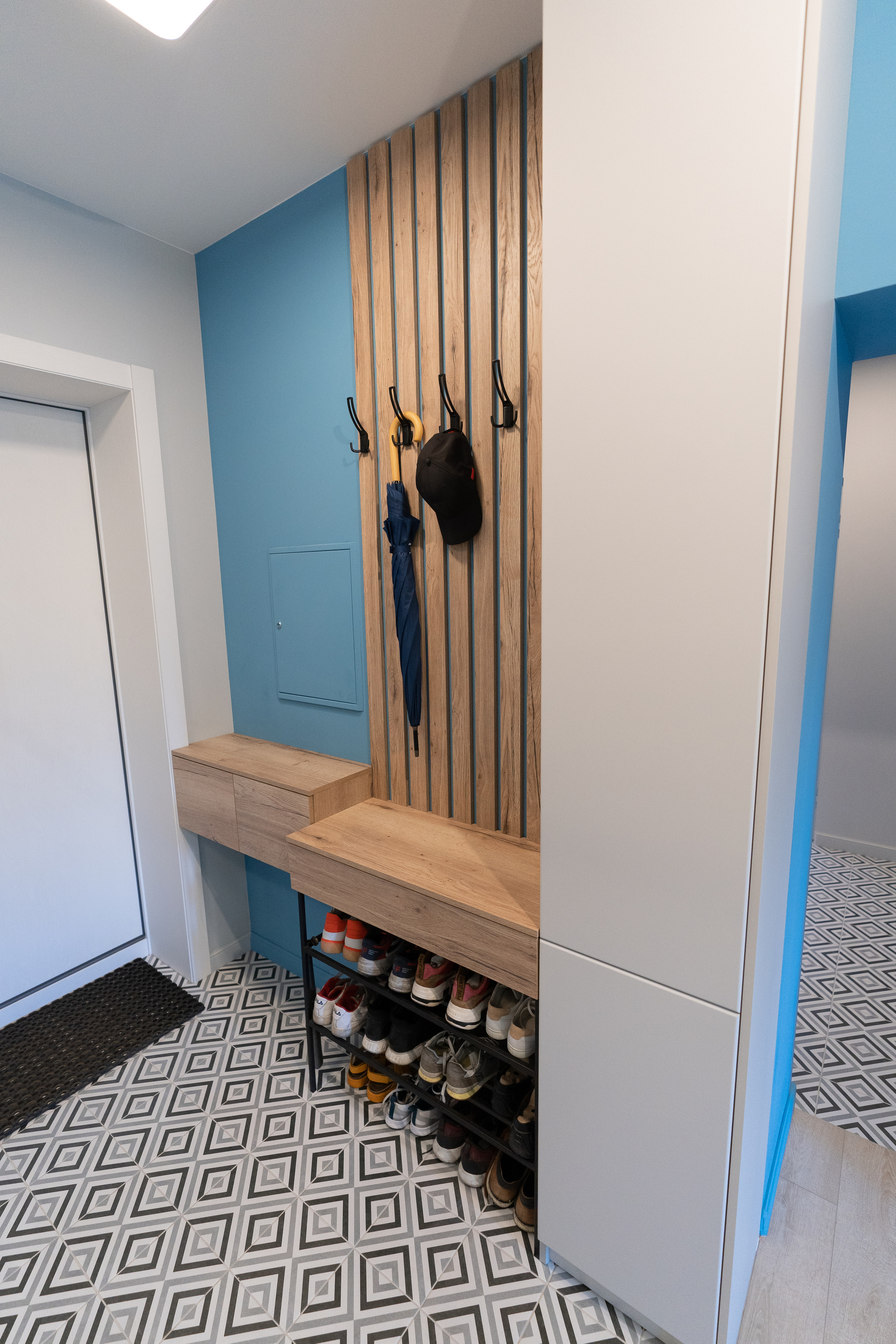 Яркая атмосферная квартира с изюминкой спальня-гостиная. Батракова Наталья дизайнер интерьеров Санкт-Петербург Москва Архангель