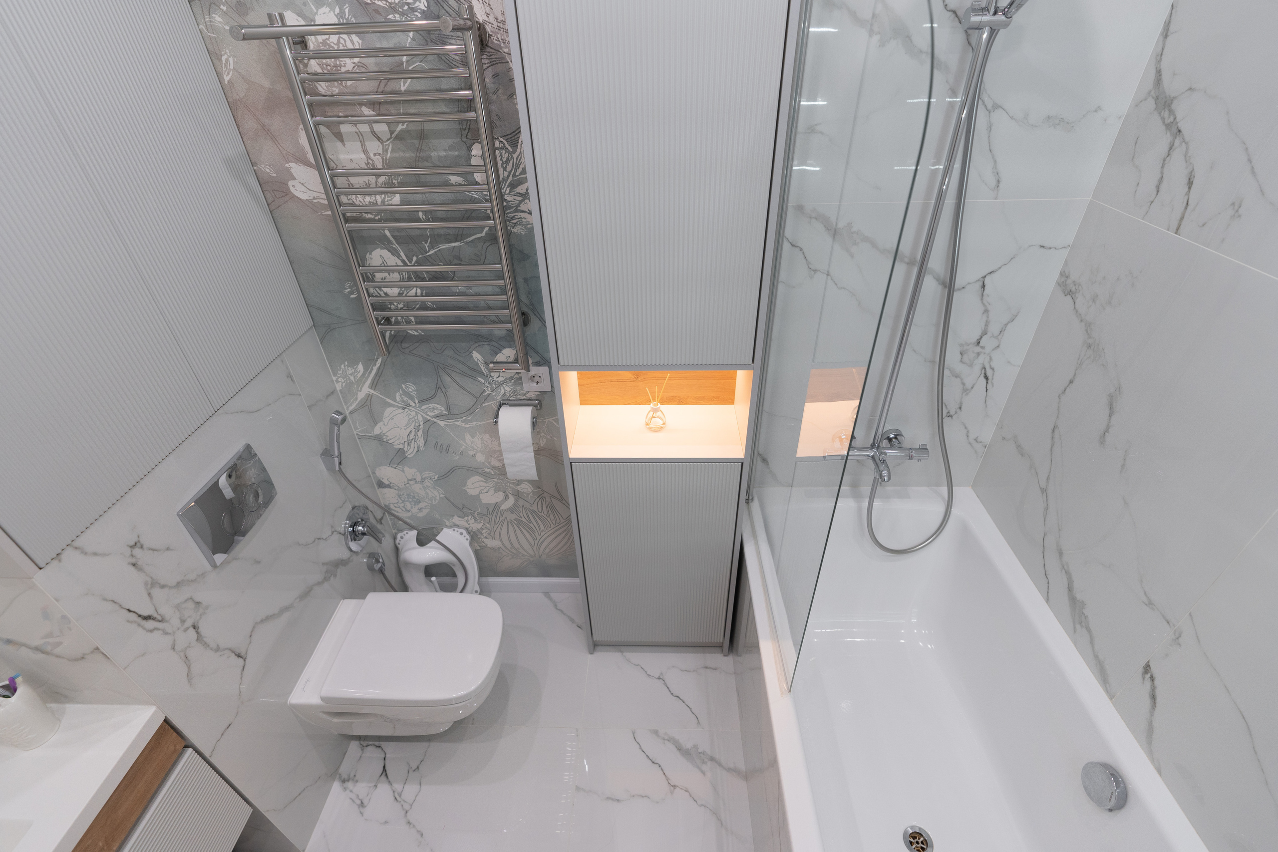 Яркая атмосферная квартира с изюминкой спальня-гостиная. Батракова Наталья дизайнер интерьеров Санкт-Петербург Москва Архангель