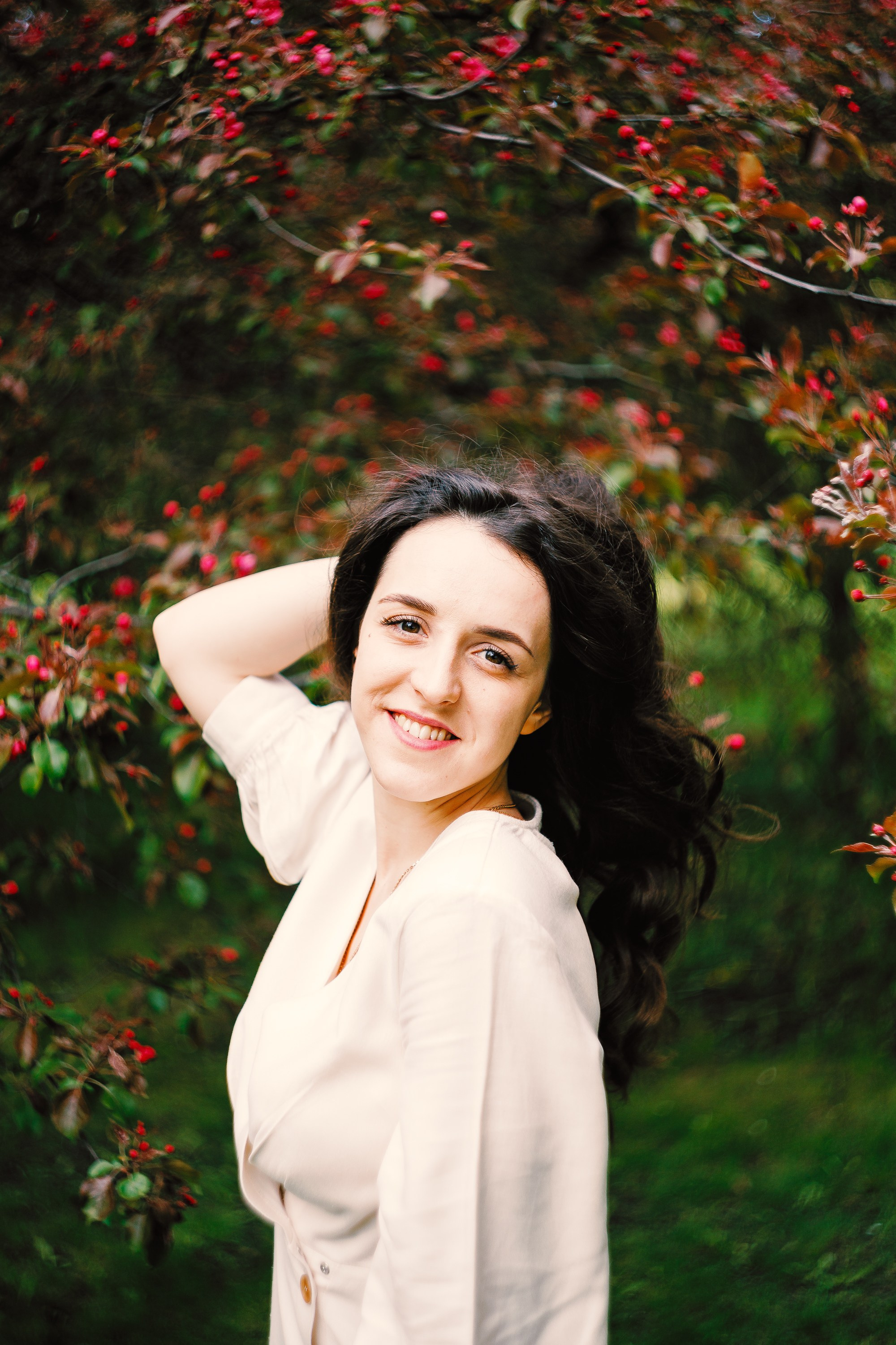 Фотосессия в цветущем саду