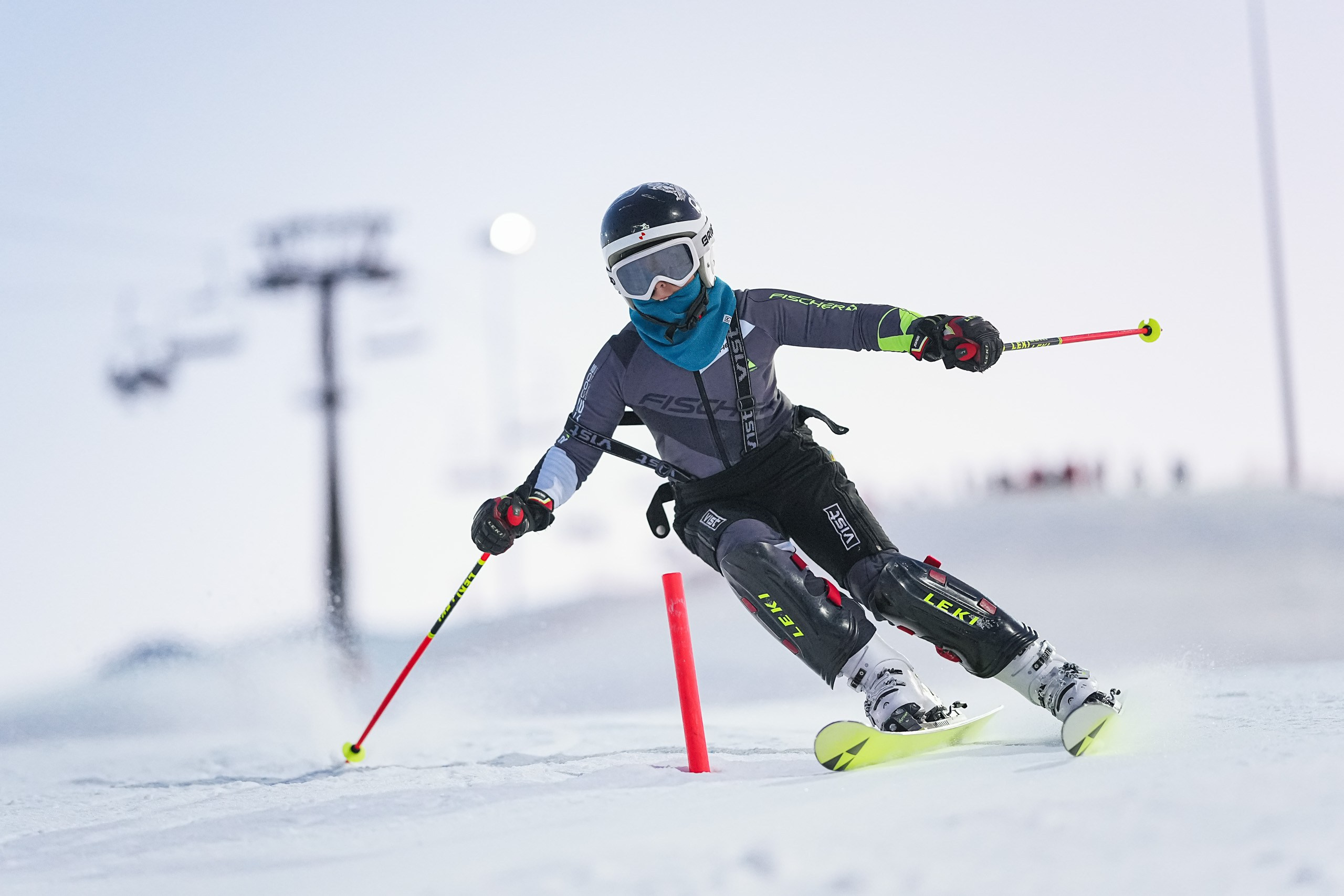 SL (Slalom) - Слалом. Соревнования по горнолыжному спорту. Московская область, Шуколово