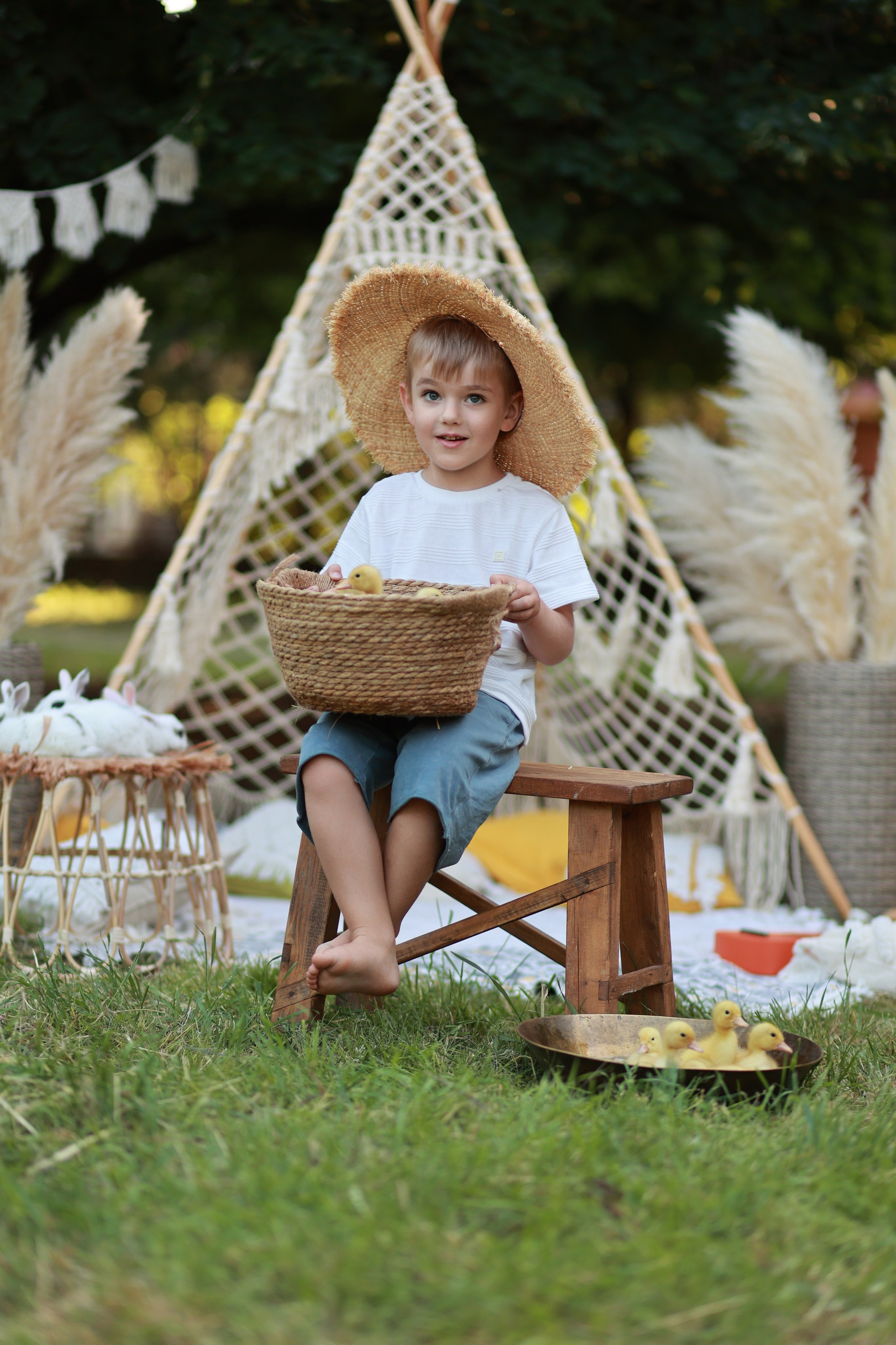 Бохо в Чистяковской Роще. Детский семейный фотограф Краснодар