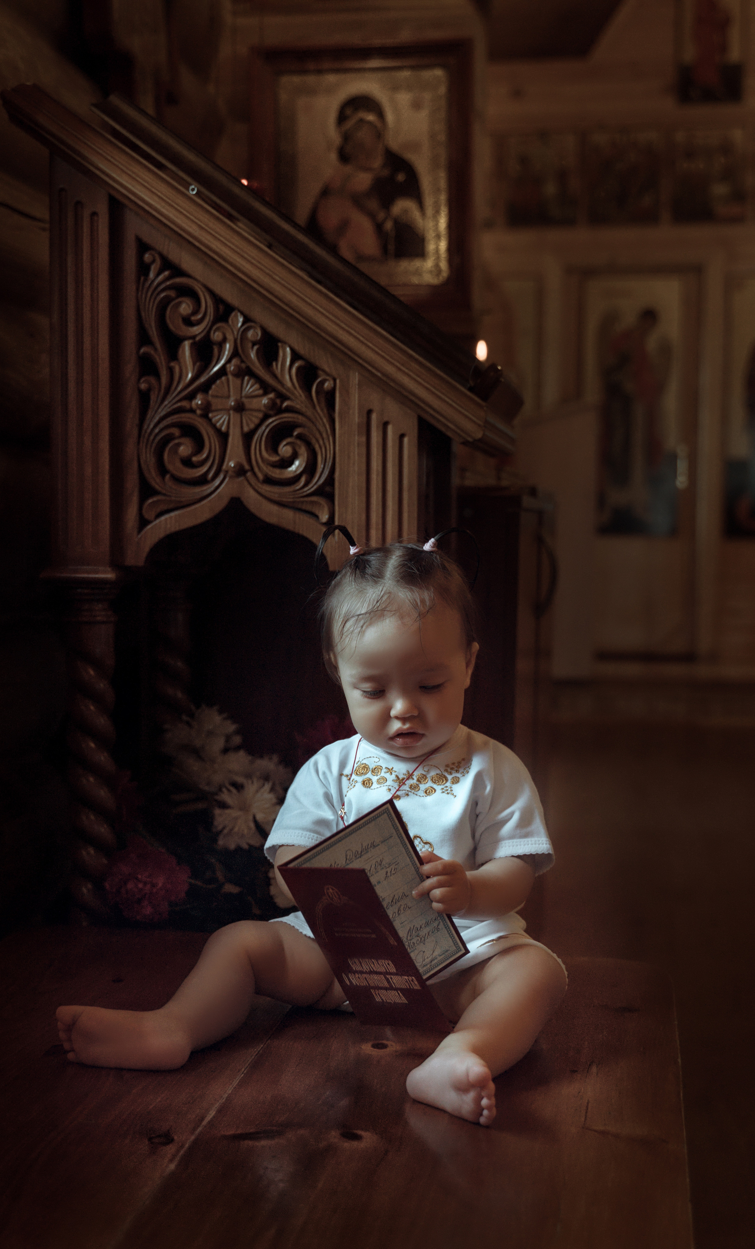 Крещение Даины. Семейный фотограф и фотограф Таинств Крещения (Венчания) г. Саратов