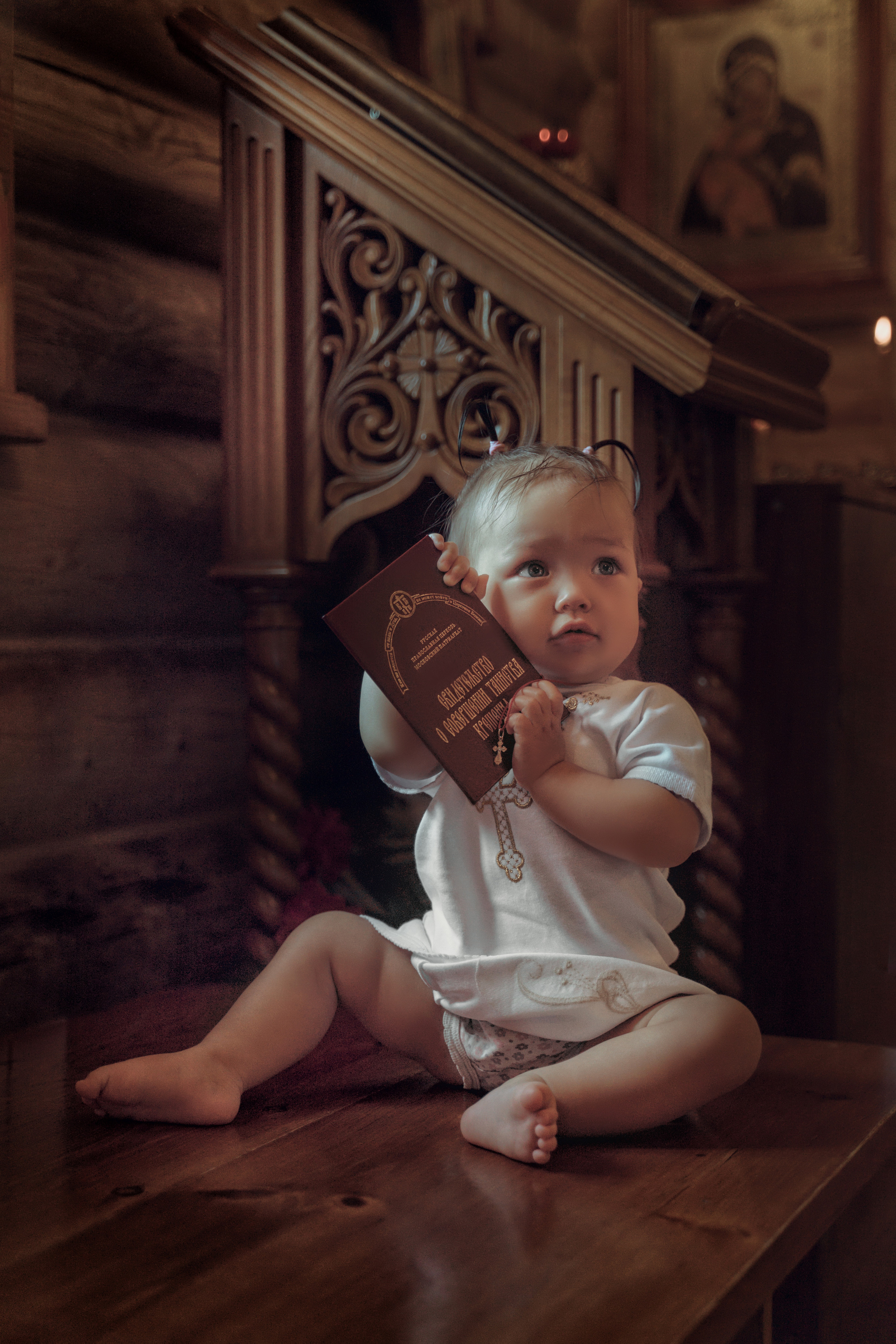 Крещение Даины. Семейный фотограф и фотограф Таинств Крещения (Венчания) г. Саратов