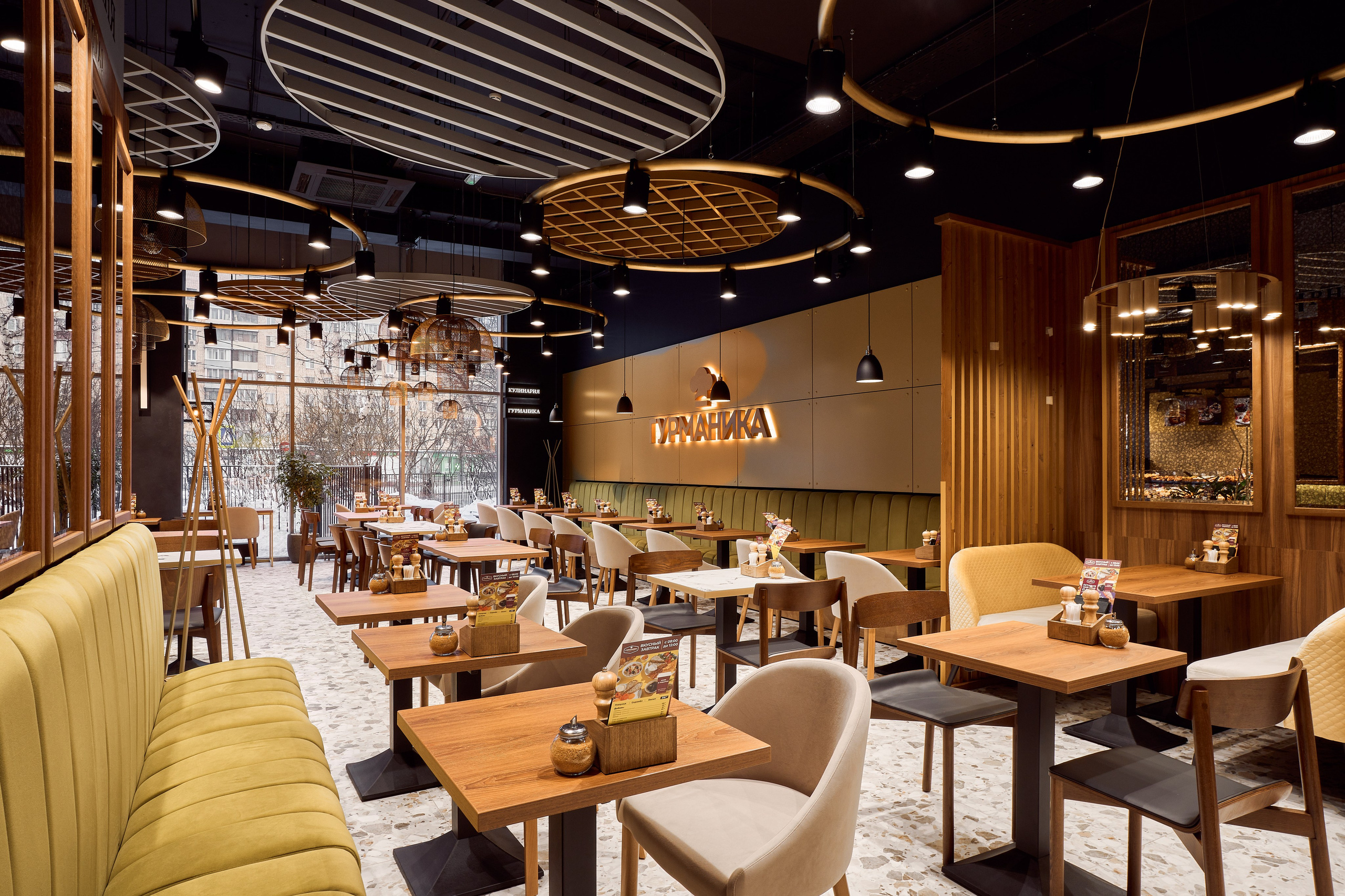 Кафе Гурманика на Бутырской (Бизнес съемка). Бояршинов Антон Интерьерный фотограф/видеограф Москва