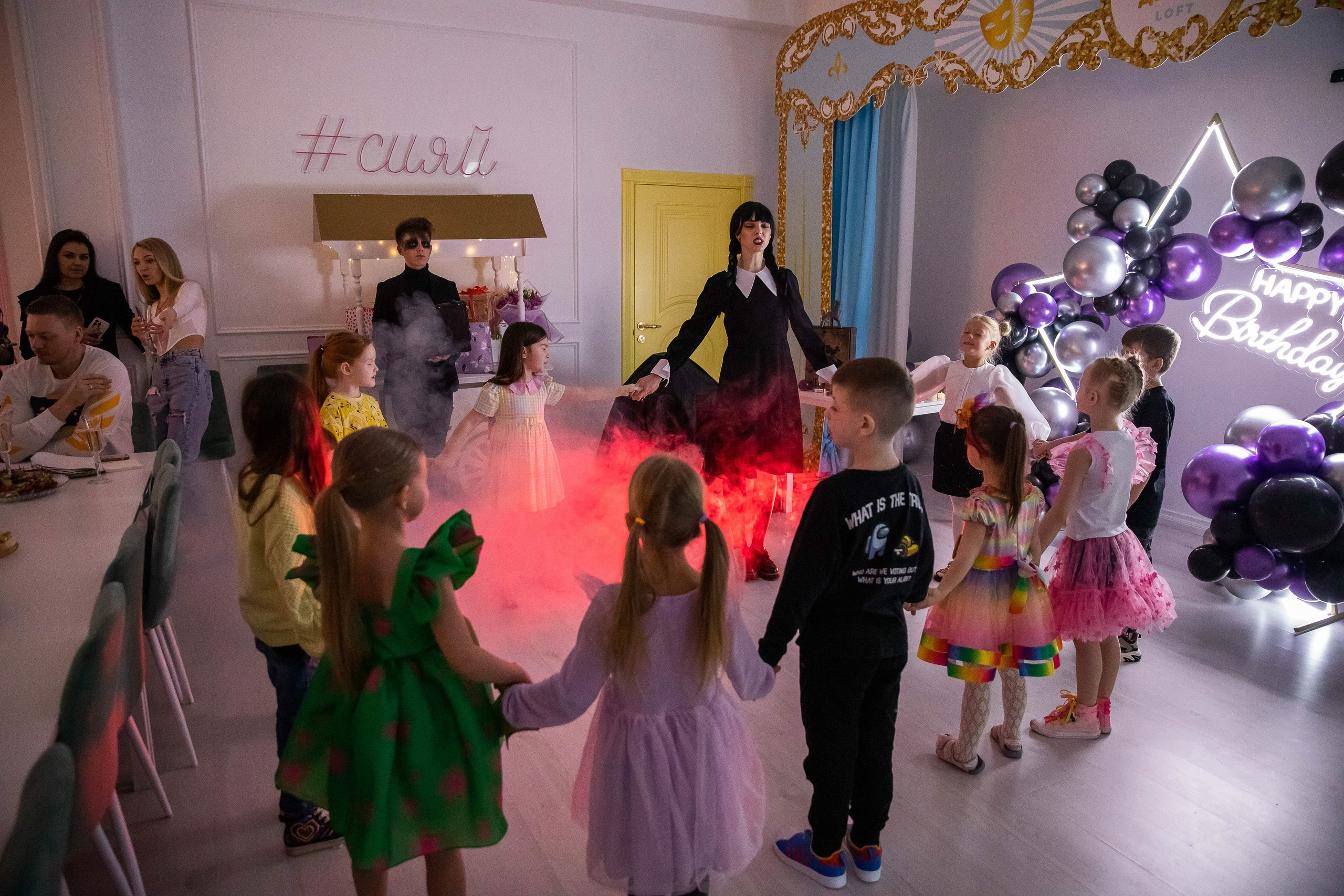 День рождения в стиле «Уэнсдэй». NesterovaMaria.ru