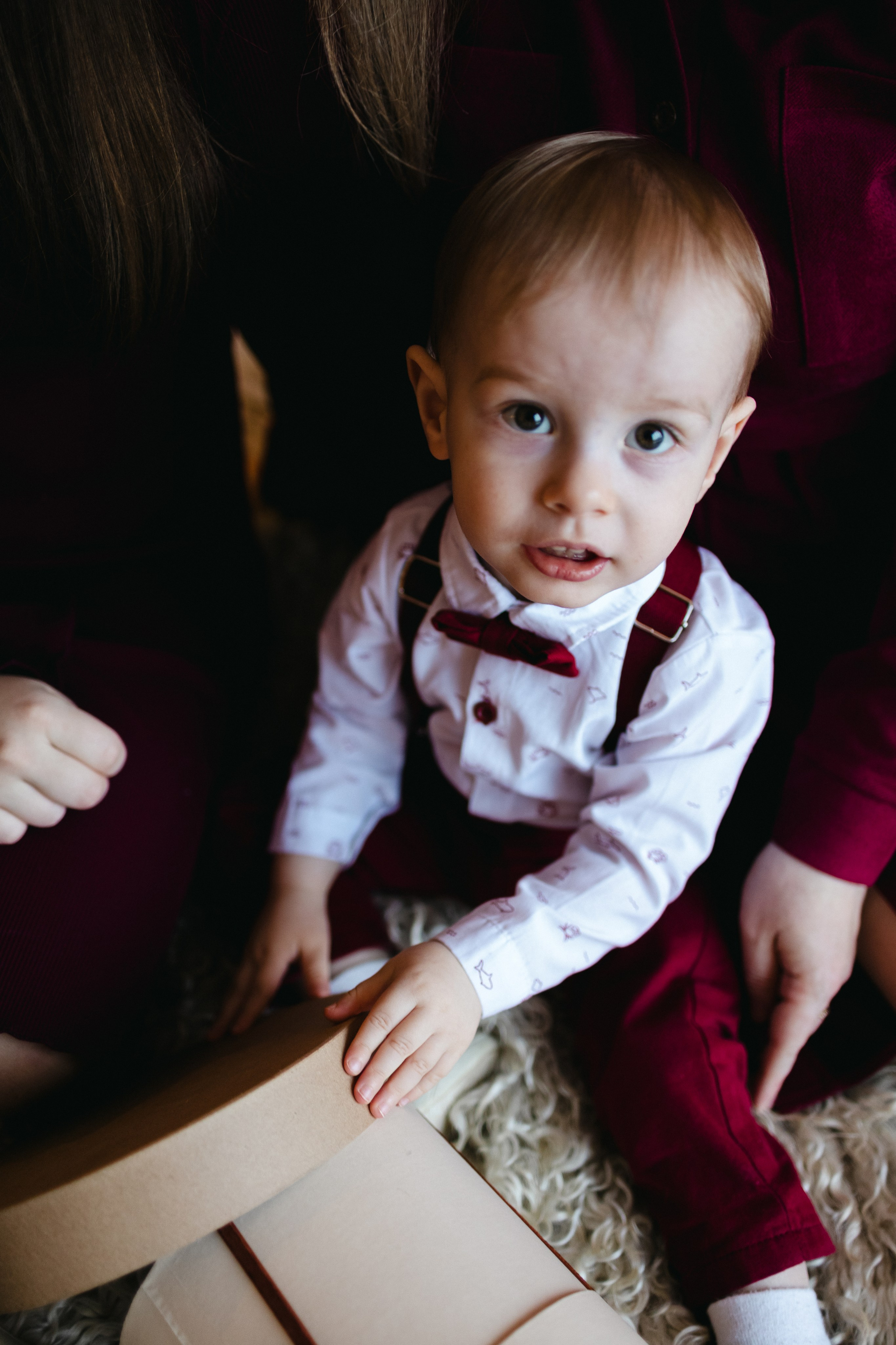 Новогодняя семейная с малышом. Семейный фотограф г. Тюмень