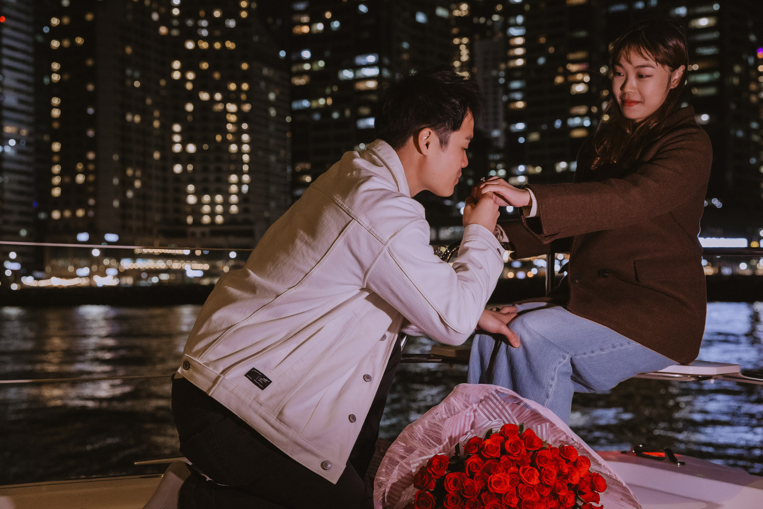 Предложение руки и сердца на яхте в Пусане 