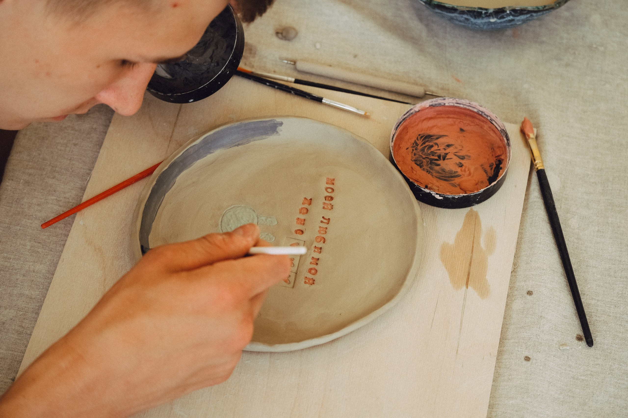 Любовь в студии лепки. Профессиональный фотограф, Санкт-Петербург — Виктория Богомолова