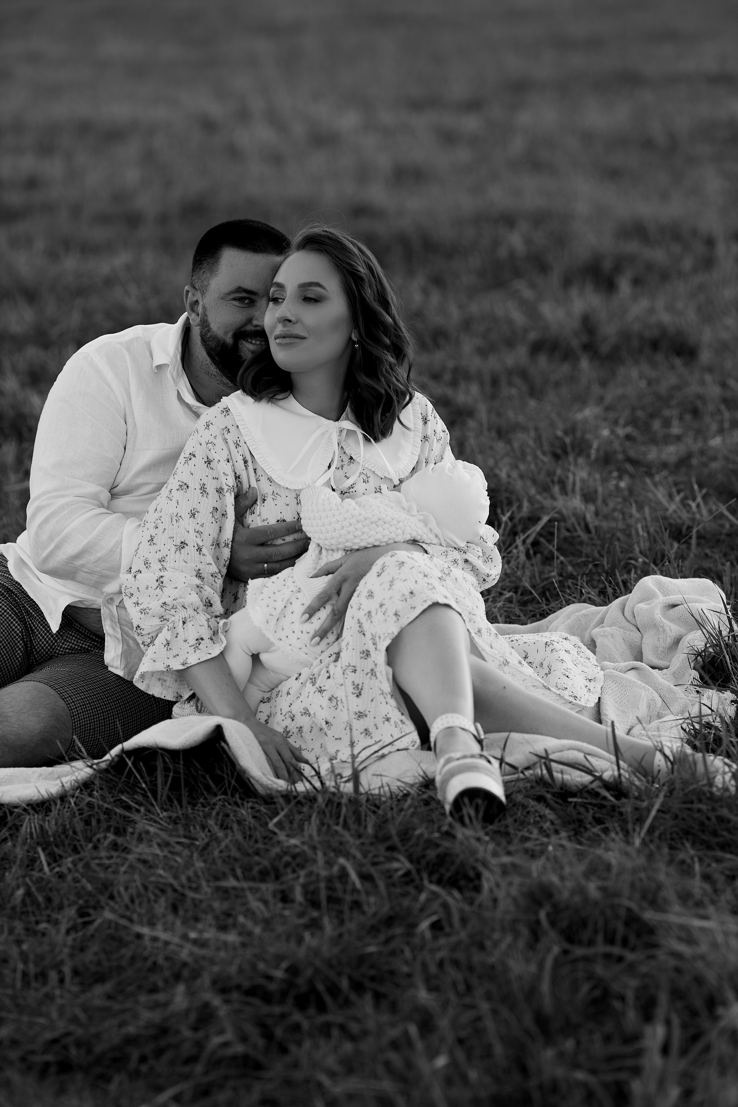 Семейная съемка в поле. Свадебный и семейный фотограф  во Владивостоке Ольга Украинец