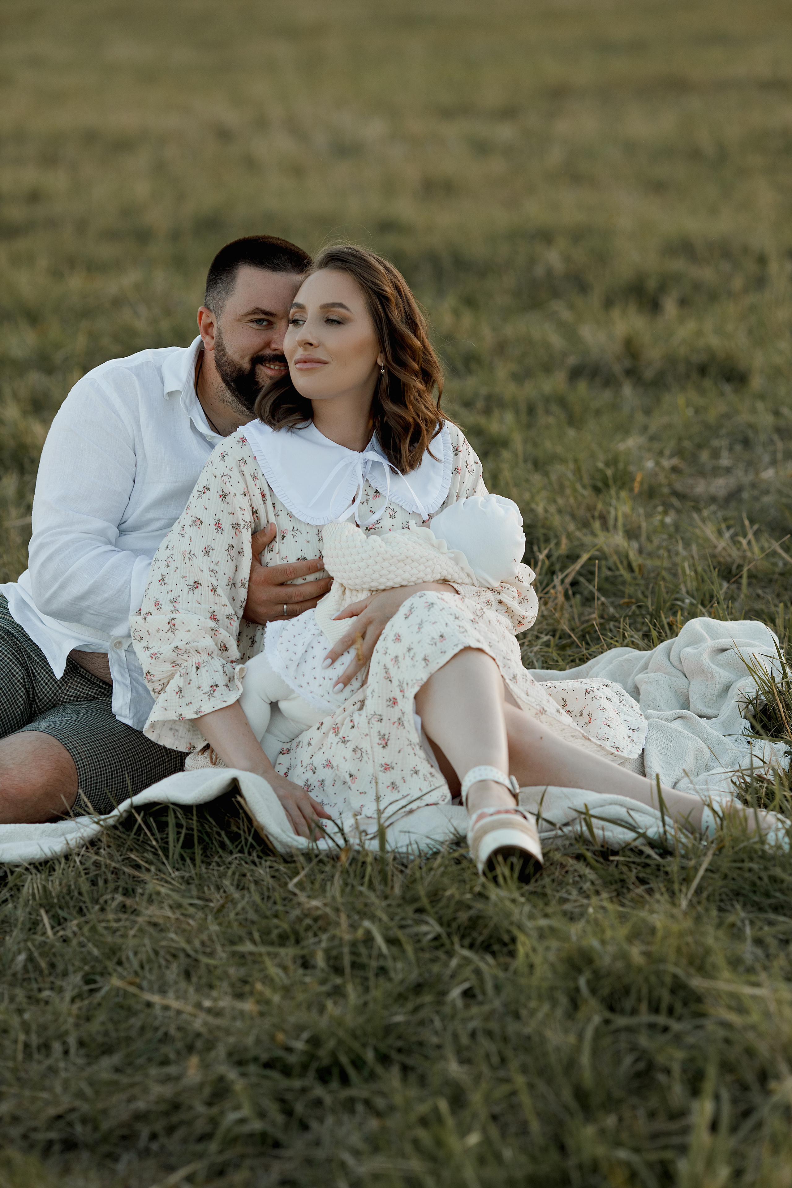 Семейная съемка в поле. Свадебный и семейный фотограф  во Владивостоке Ольга Украинец