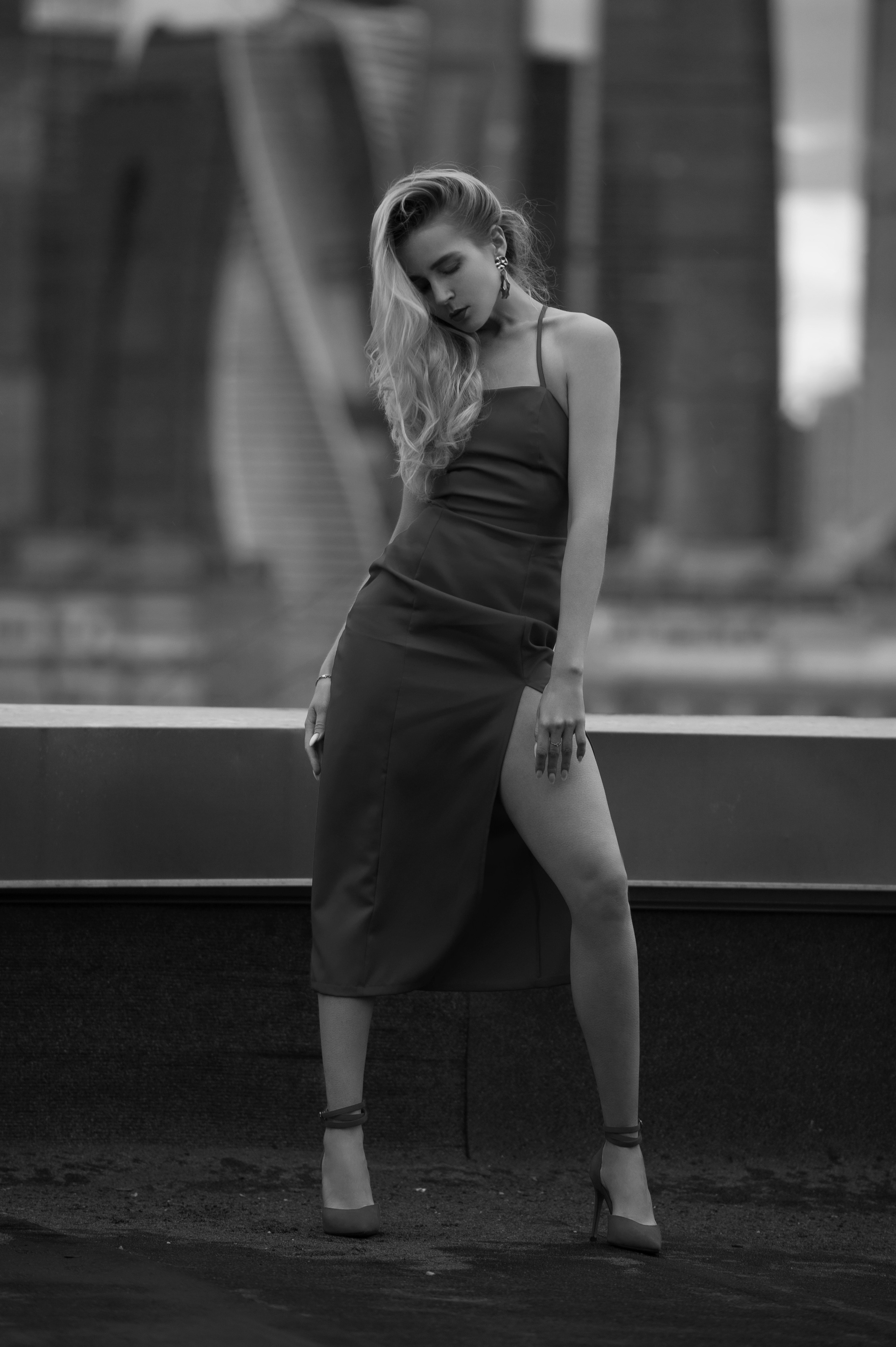 Фотосессия на крыше. Александр Mr.Brass — фотографирую женский портрет в Москве