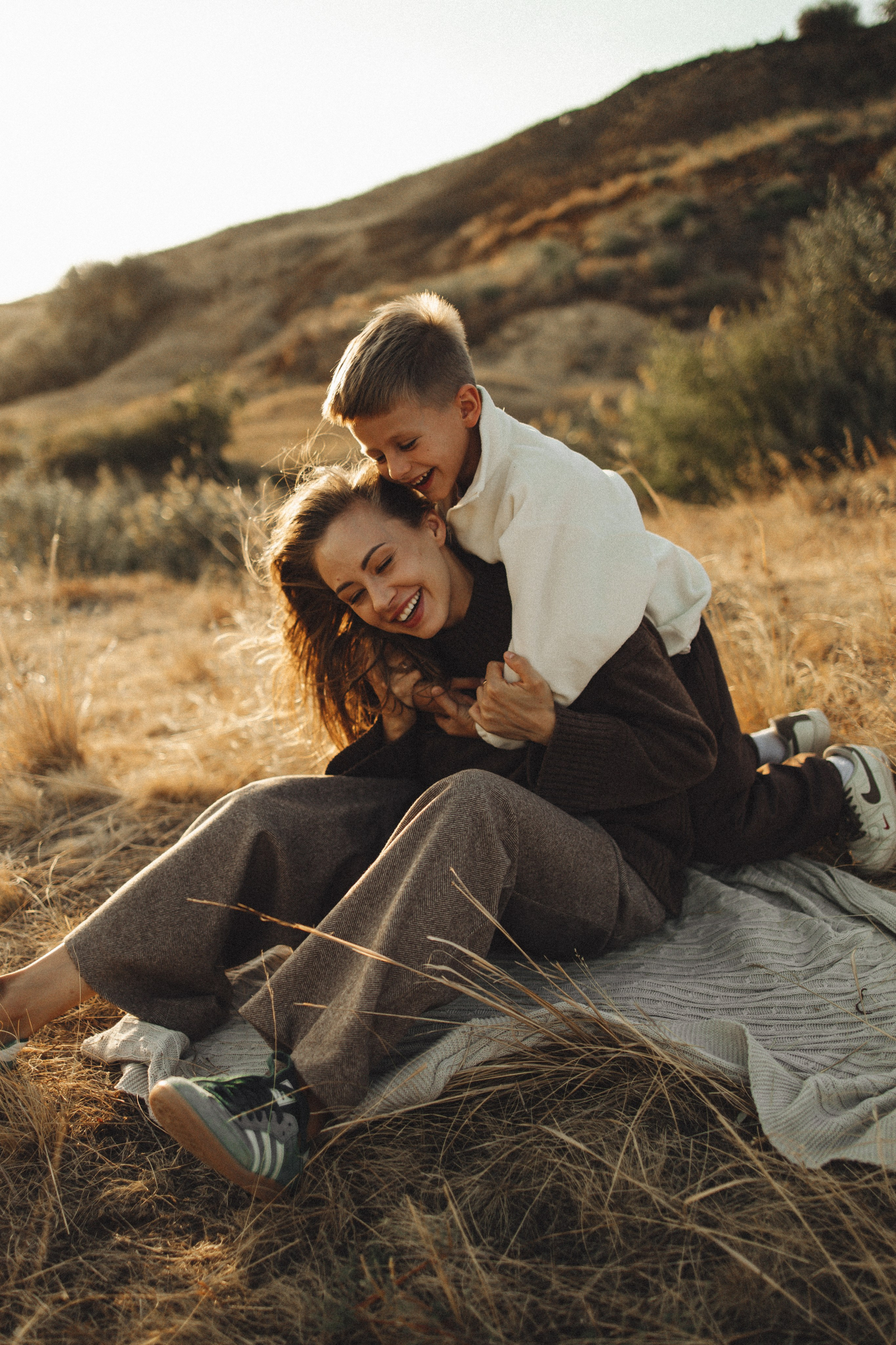 Семейная история, закат в Мержаново. Семейный и детский фотограф, таганрог, ростов-на-дону