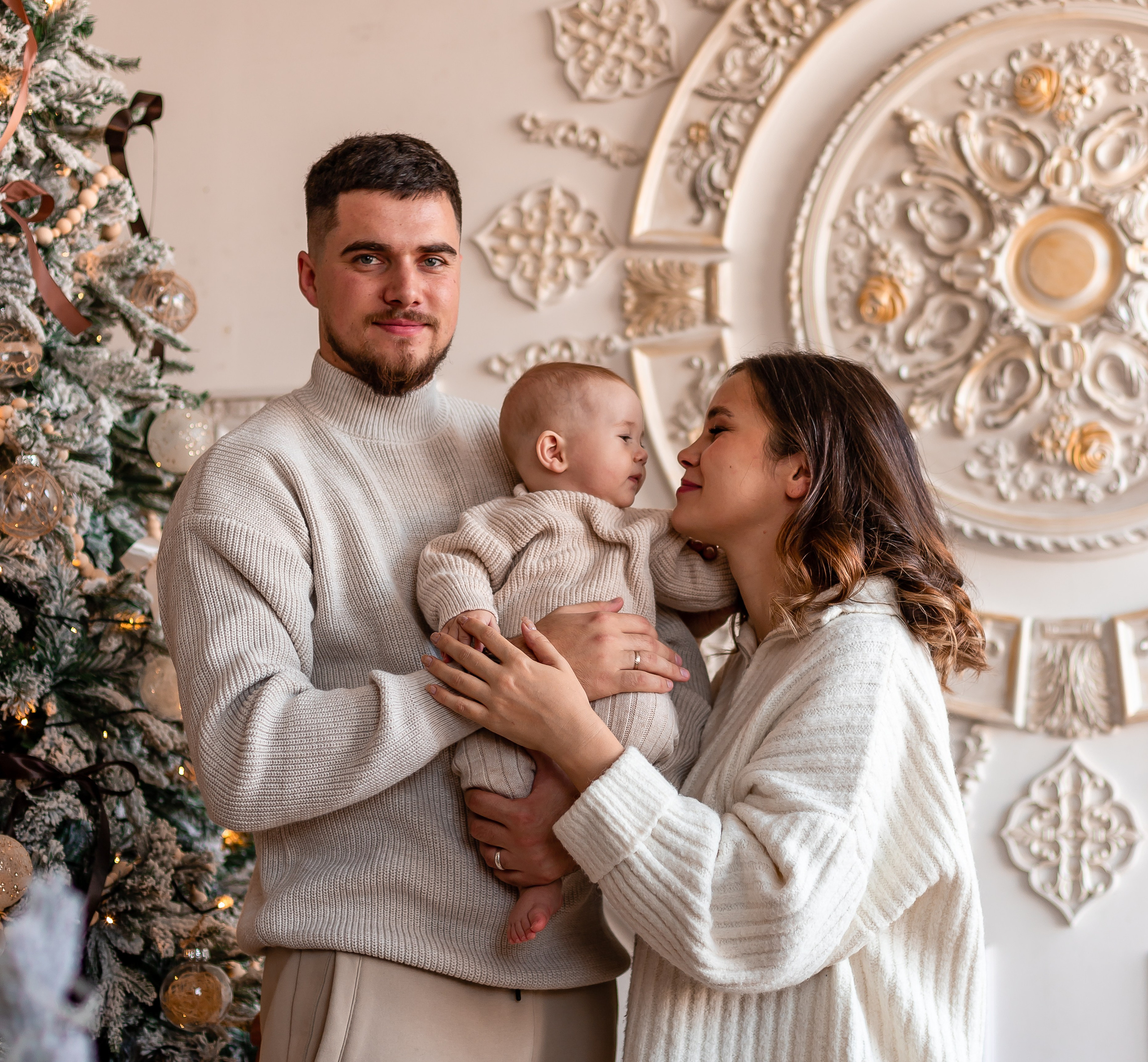 Семейная Новогодняя фотосессия. Семейный и детский фотограф в Хабаровске Алевтина Проскурякова