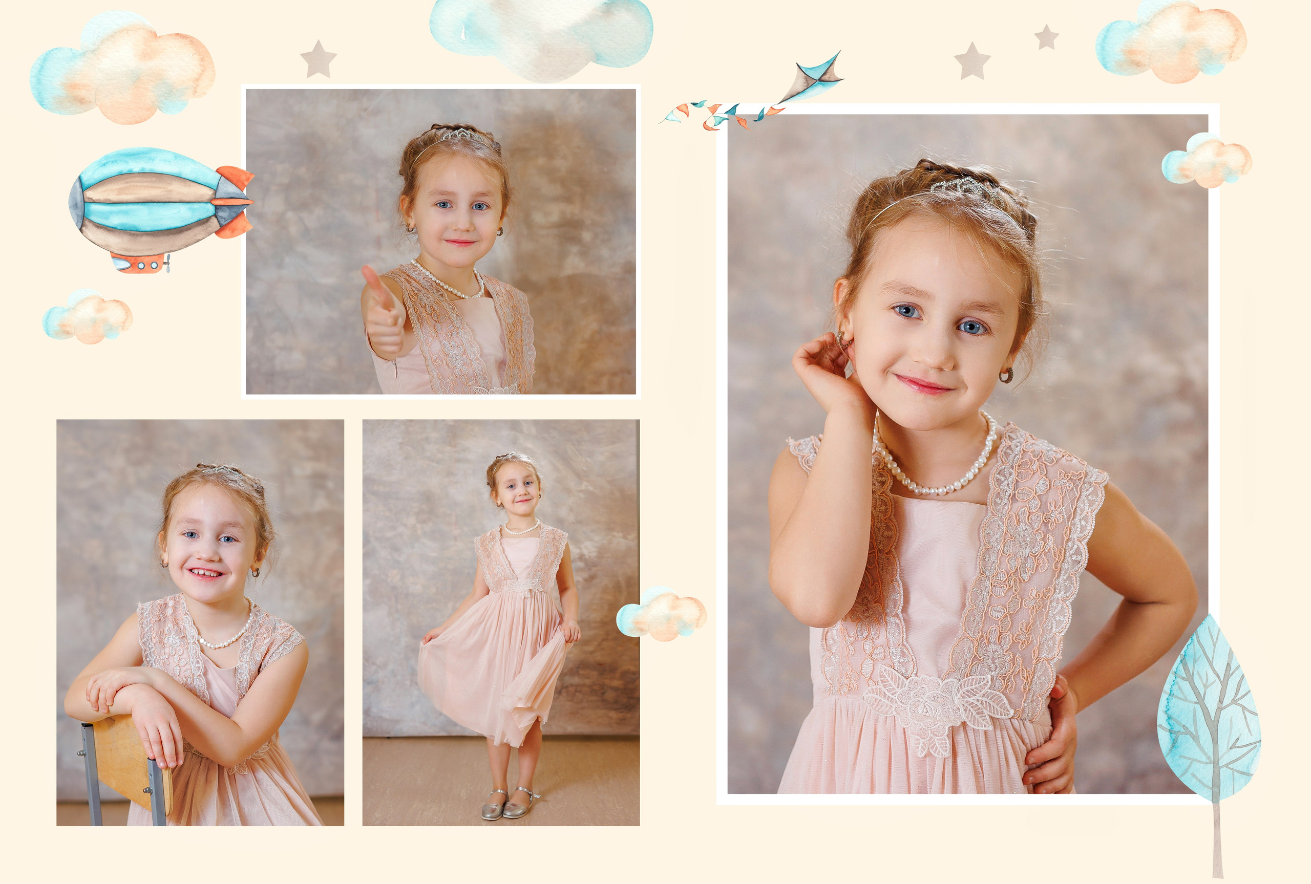 Выпускной альбом для детского сада. Семейный фотограф в Саратове Юлия Охотникова