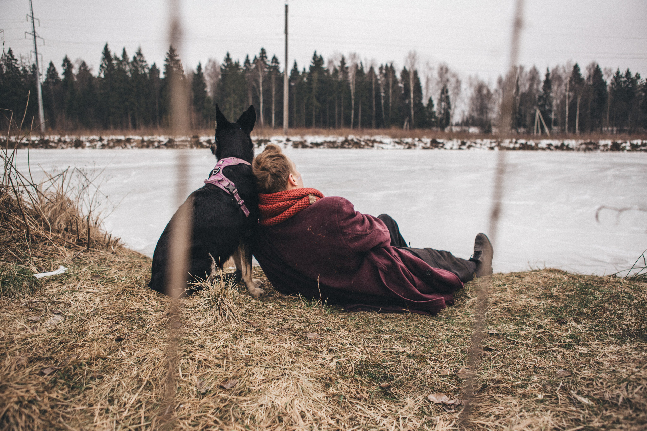 A cinematic tale of true love and unbreakable friendship between a man and a dog. Portrait, family and pet photographer in Cyprus, Ksenia Bourdelle