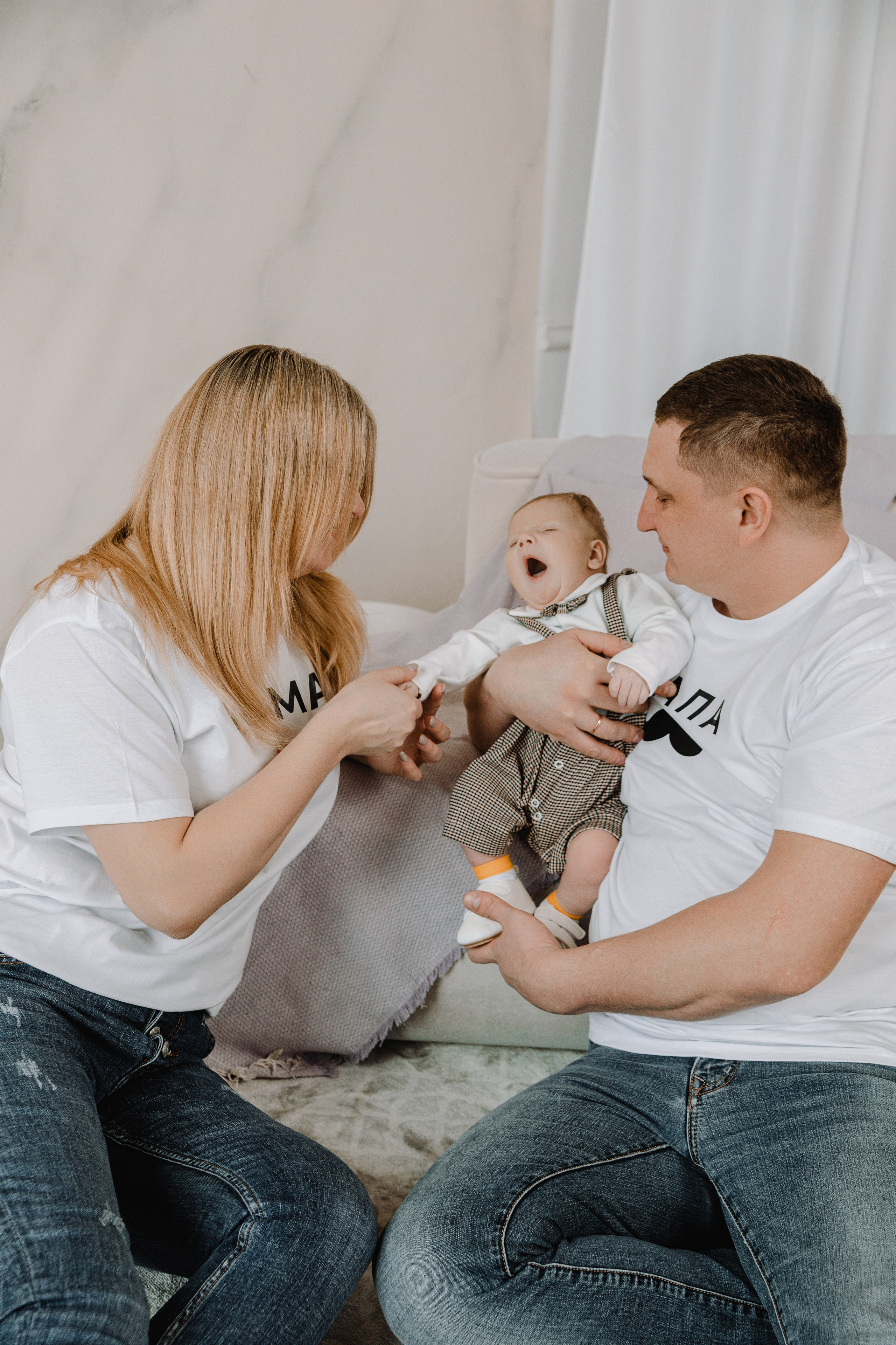 Юлия, Алексей и маленький Максим. Фотограф Воронеж Варвара