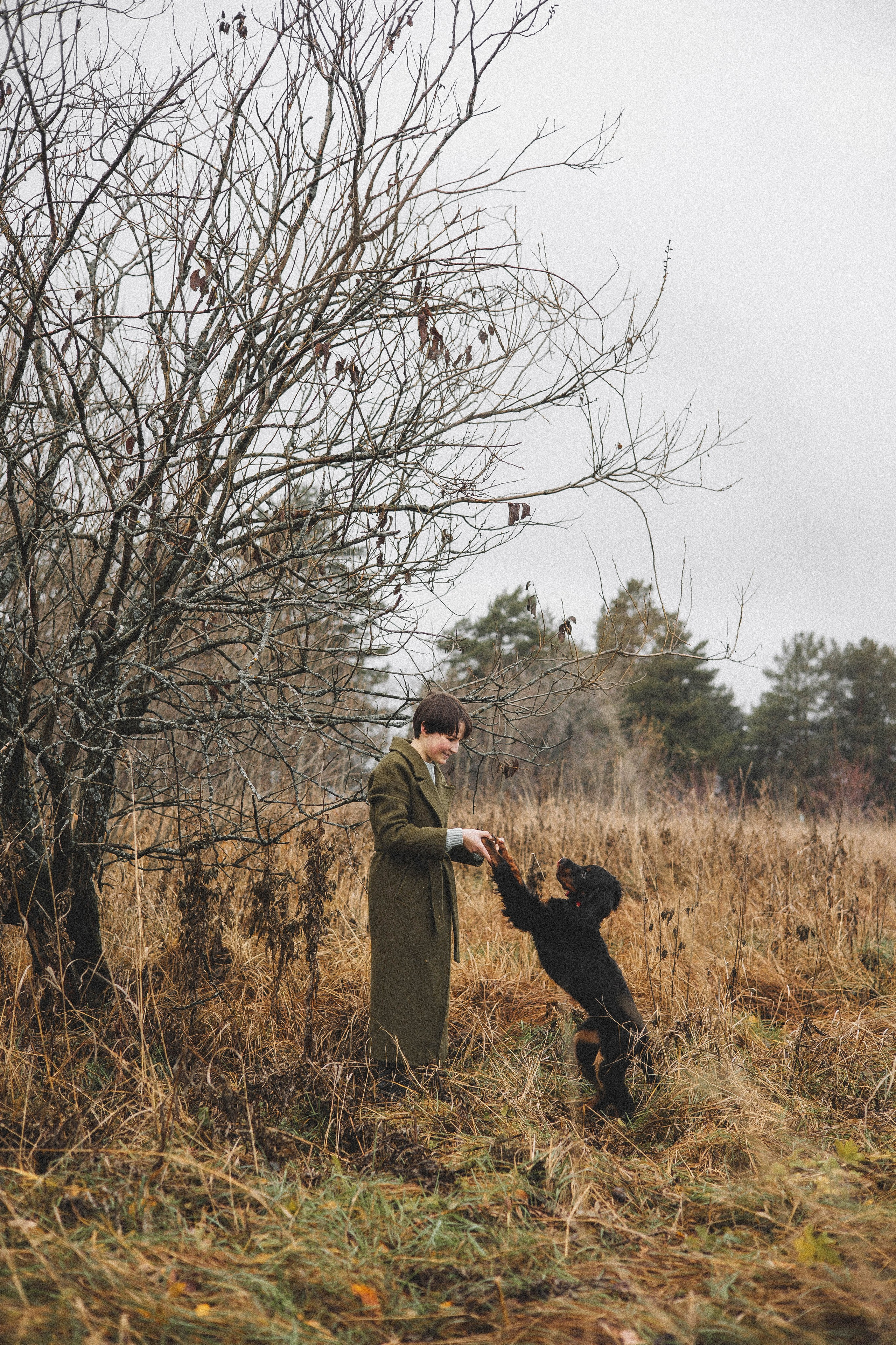 Даша, Глеб, Барс и Бруно. Фотограф-анималист Богданова Полина