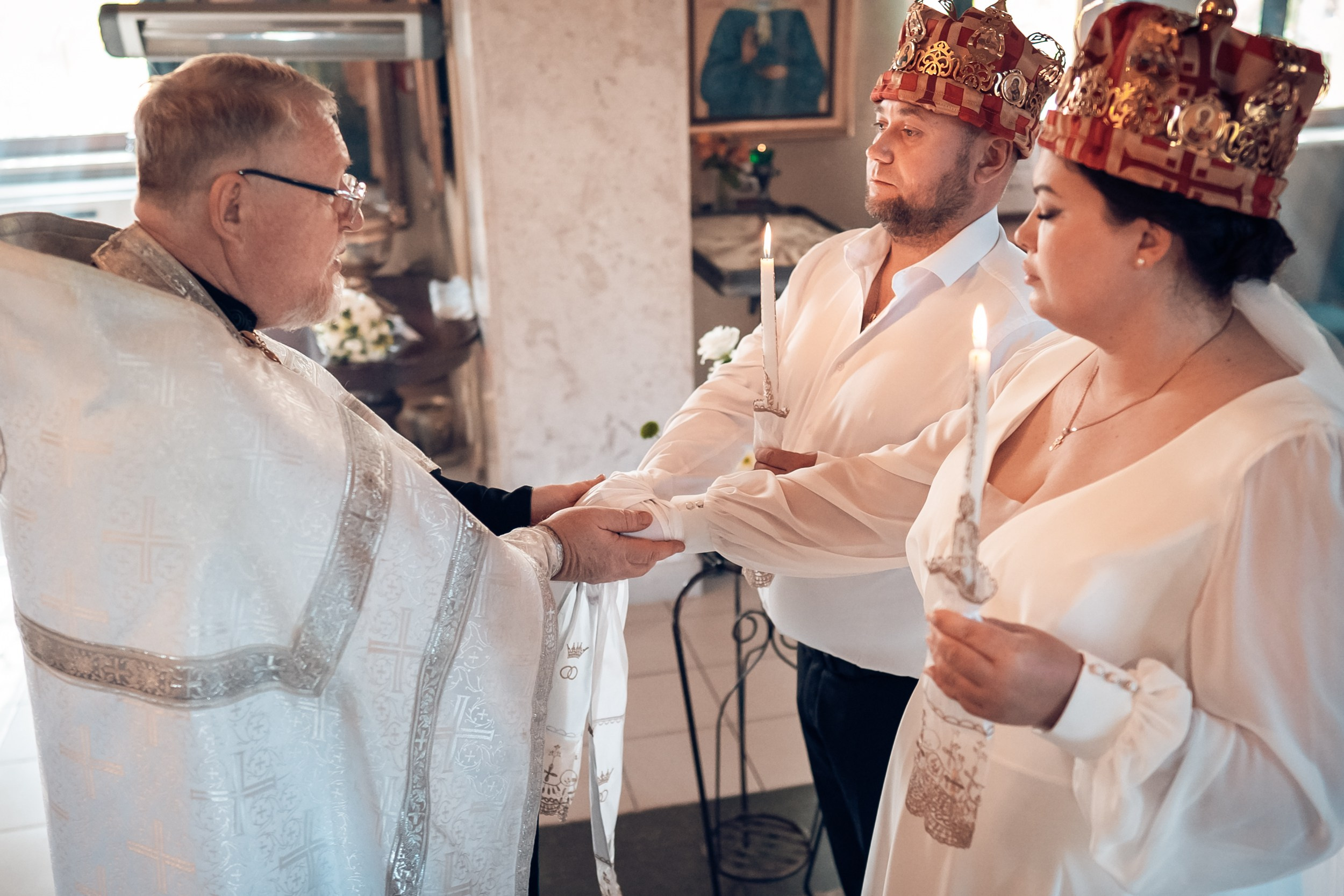 Венчание в храме Прп. Сергия Радонежского с. Орлиное. Церковный фотограф Севастополь