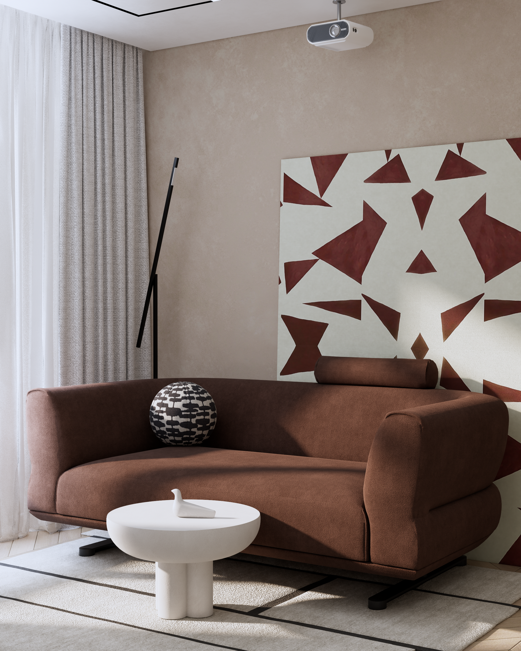 P.U.L.S.E Living Room | Design & Visualization. Интерьерная визуализация SketchUp+Enscape