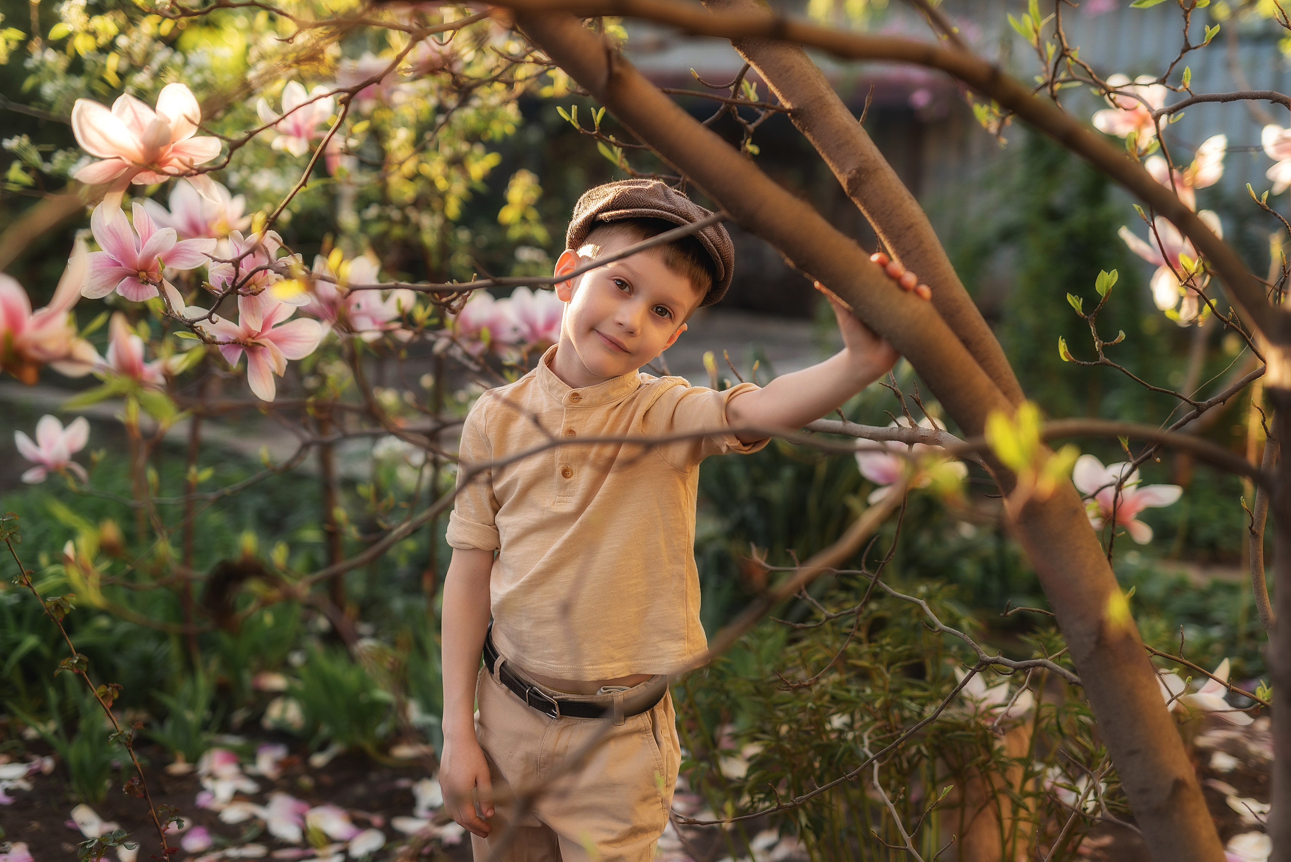 Фотосессия в магнолии. Семейный, детский фотограф в Воронеже Анна Никитина
