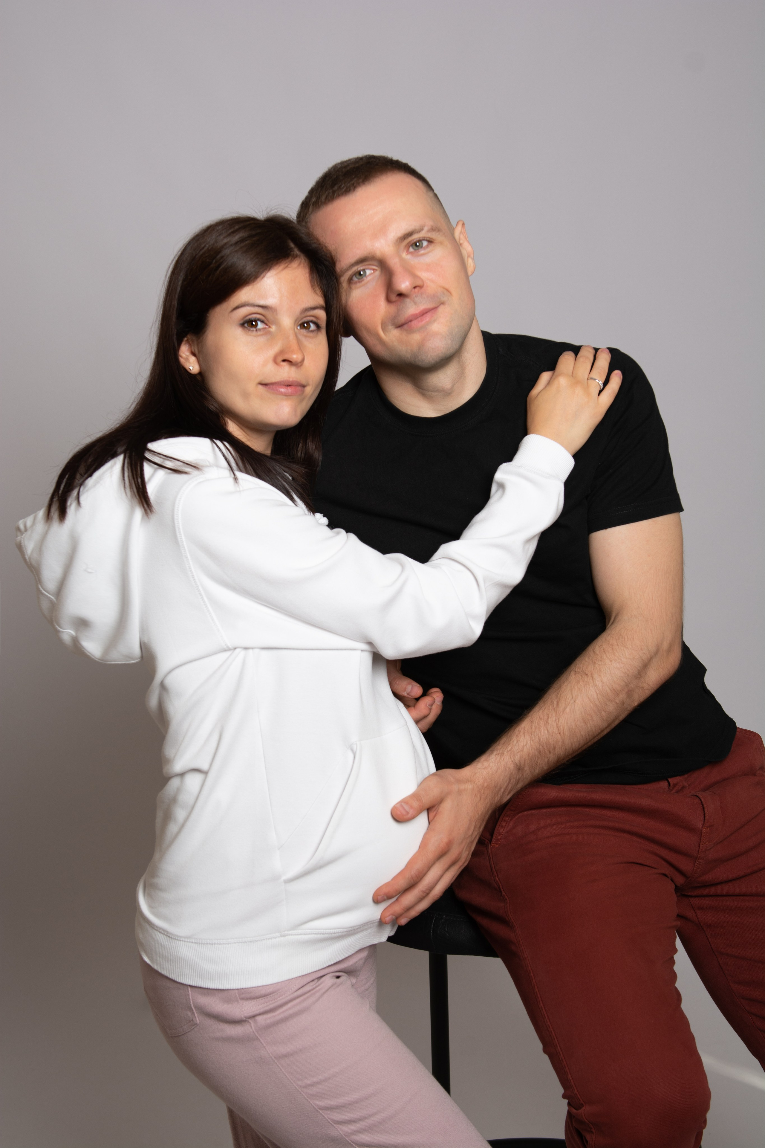 С супругом в минимализме. Фотосессия беременности — Крылова Натали — Москва