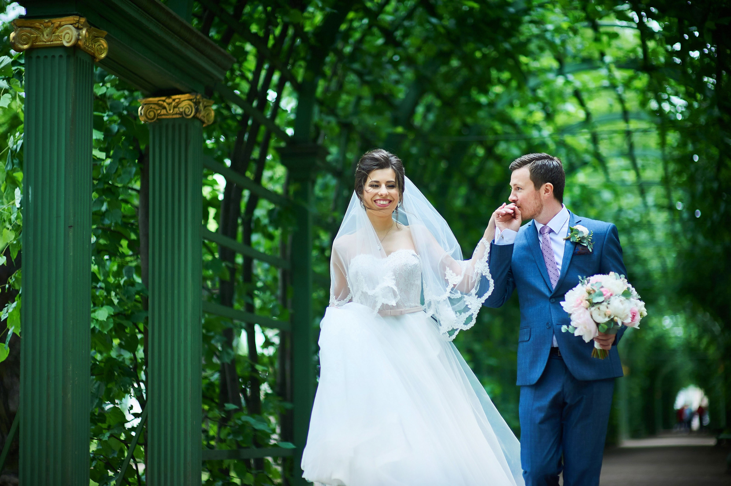 Валерия и Андрей (свадебная фотосессия в Летнем саду). Портретный, семейный и свадебный фотограф в Санкт-Петербурге и в Пушкине Ширяев Денис