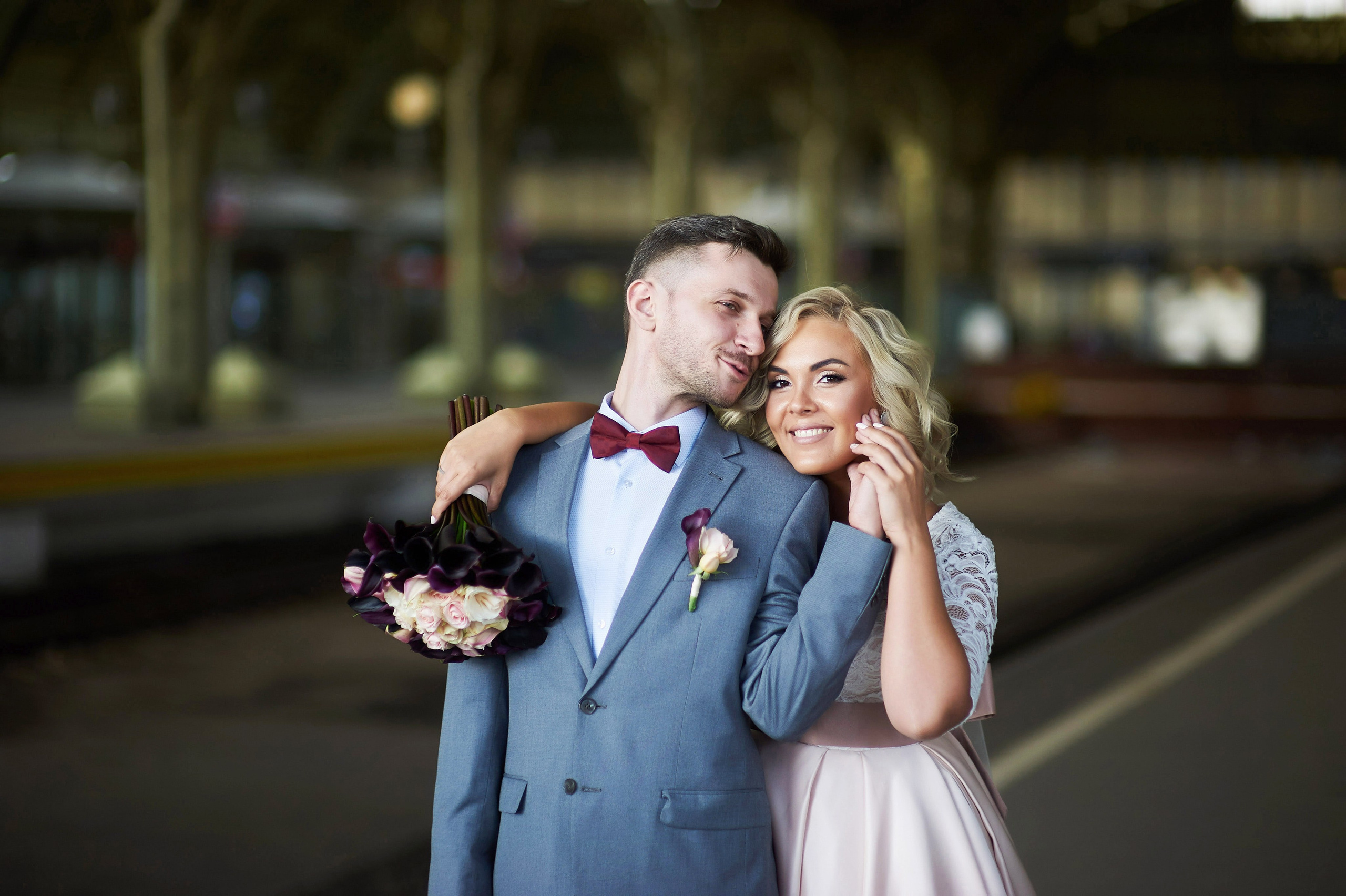 Марта и Анатолий (фотосессия на Витебском вокзале). Портретный, семейный и свадебный фотограф в Санкт-Петербурге и в Пушкине Ширяев Денис