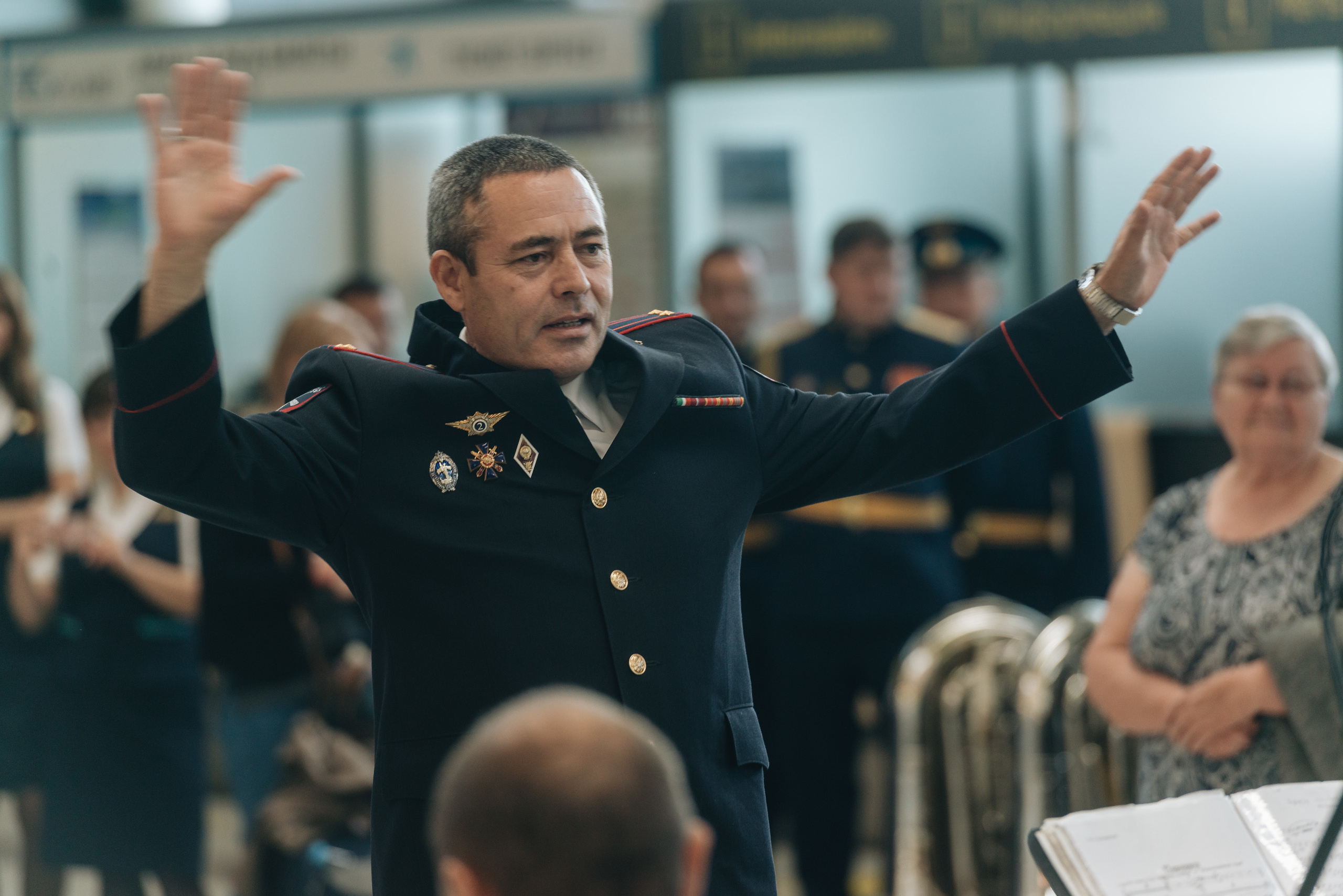 Orchestra in airport. Photo & Video production, in Bishkek, Kyrgyzstan