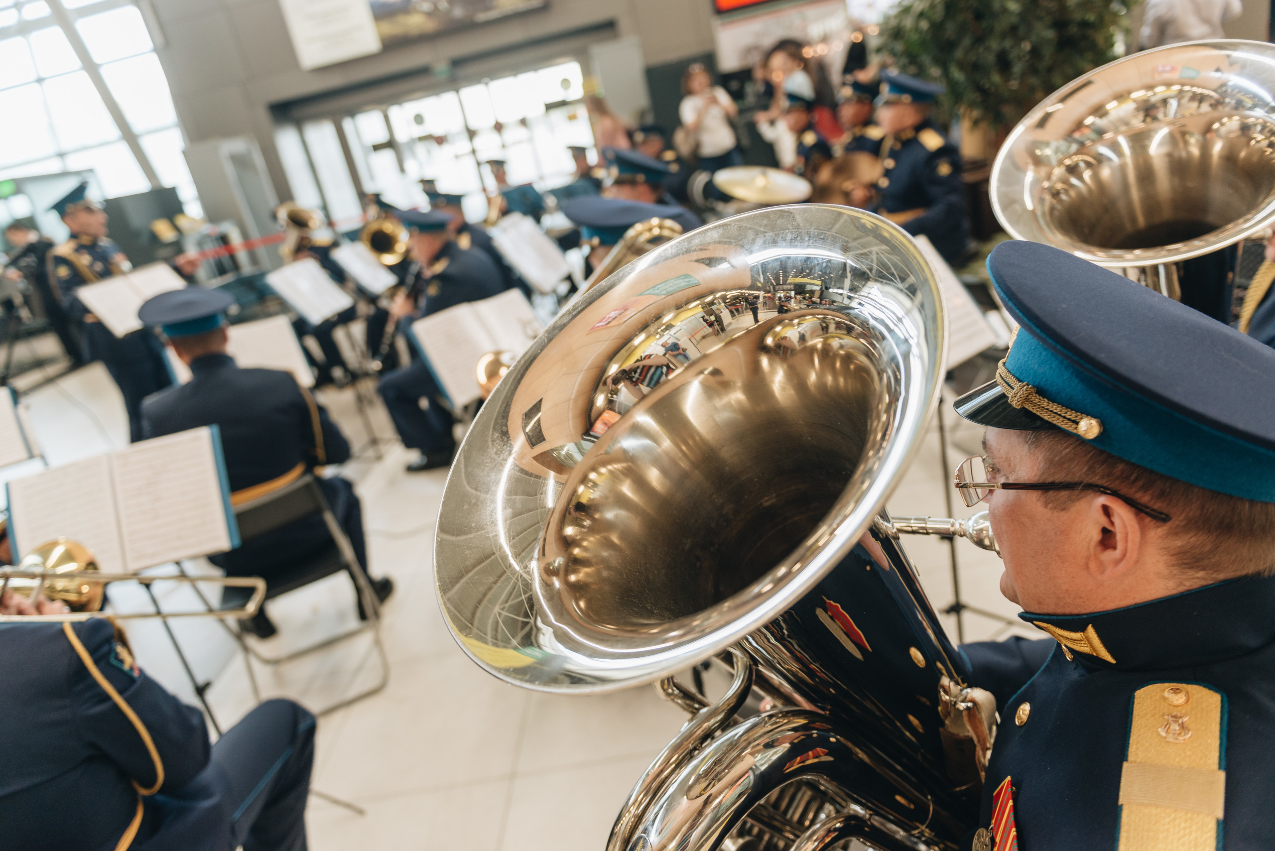 Orchestra in airport. Photo & Video production, in Bishkek, Kyrgyzstan