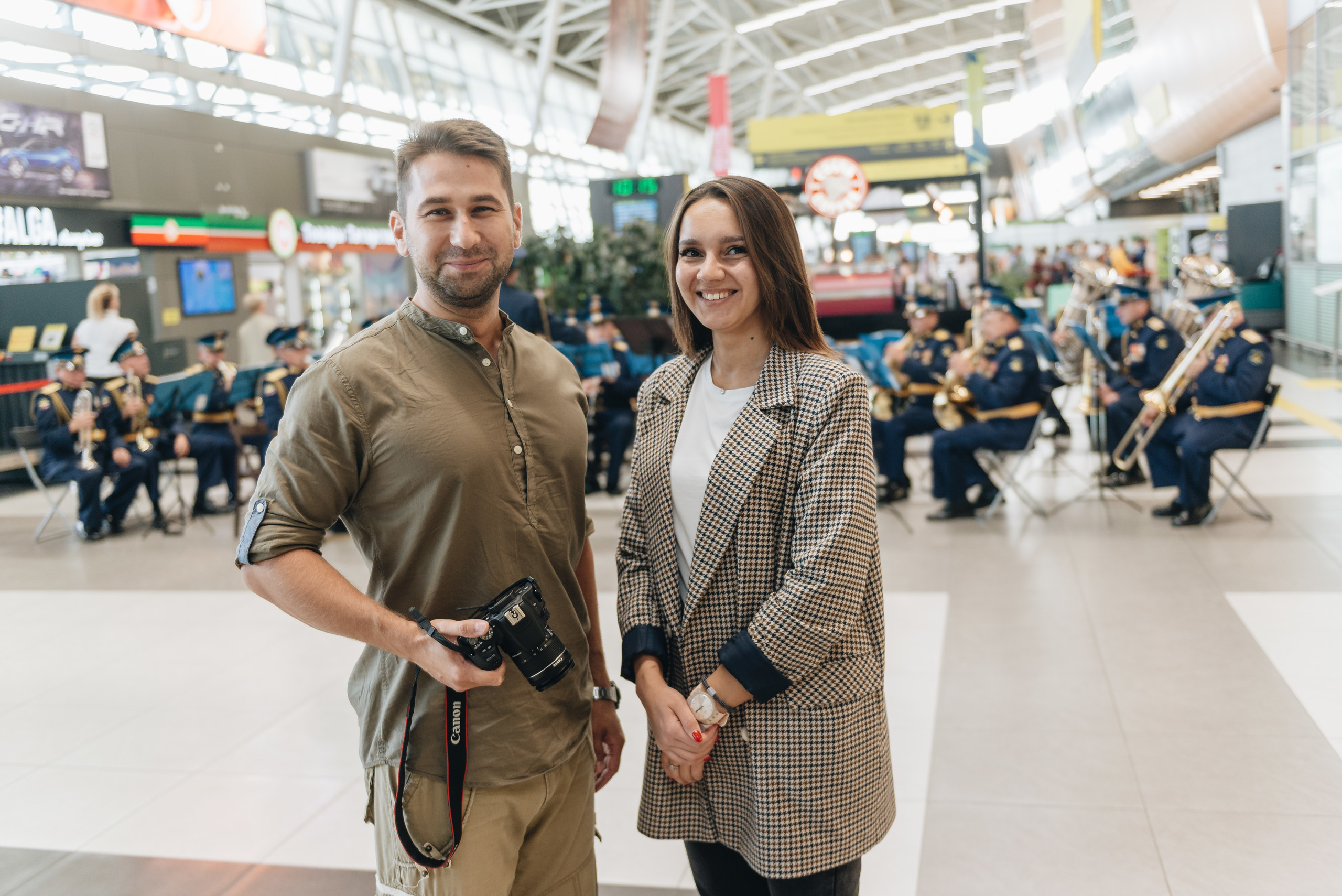Orchestra in airport. Photo & Video production, in Bishkek, Kyrgyzstan