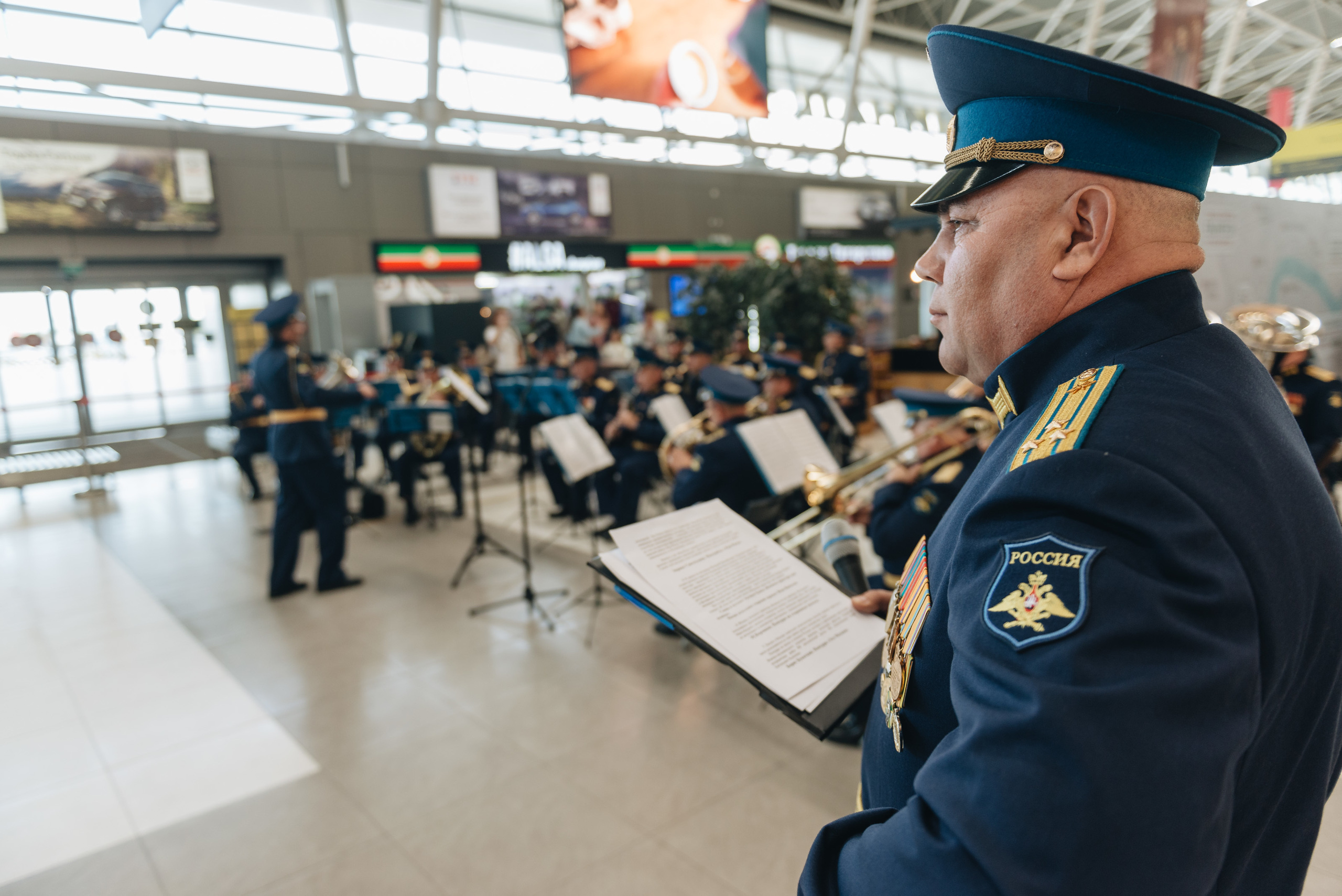 Orchestra in airport. Photo & Video production, in Bishkek, Kyrgyzstan