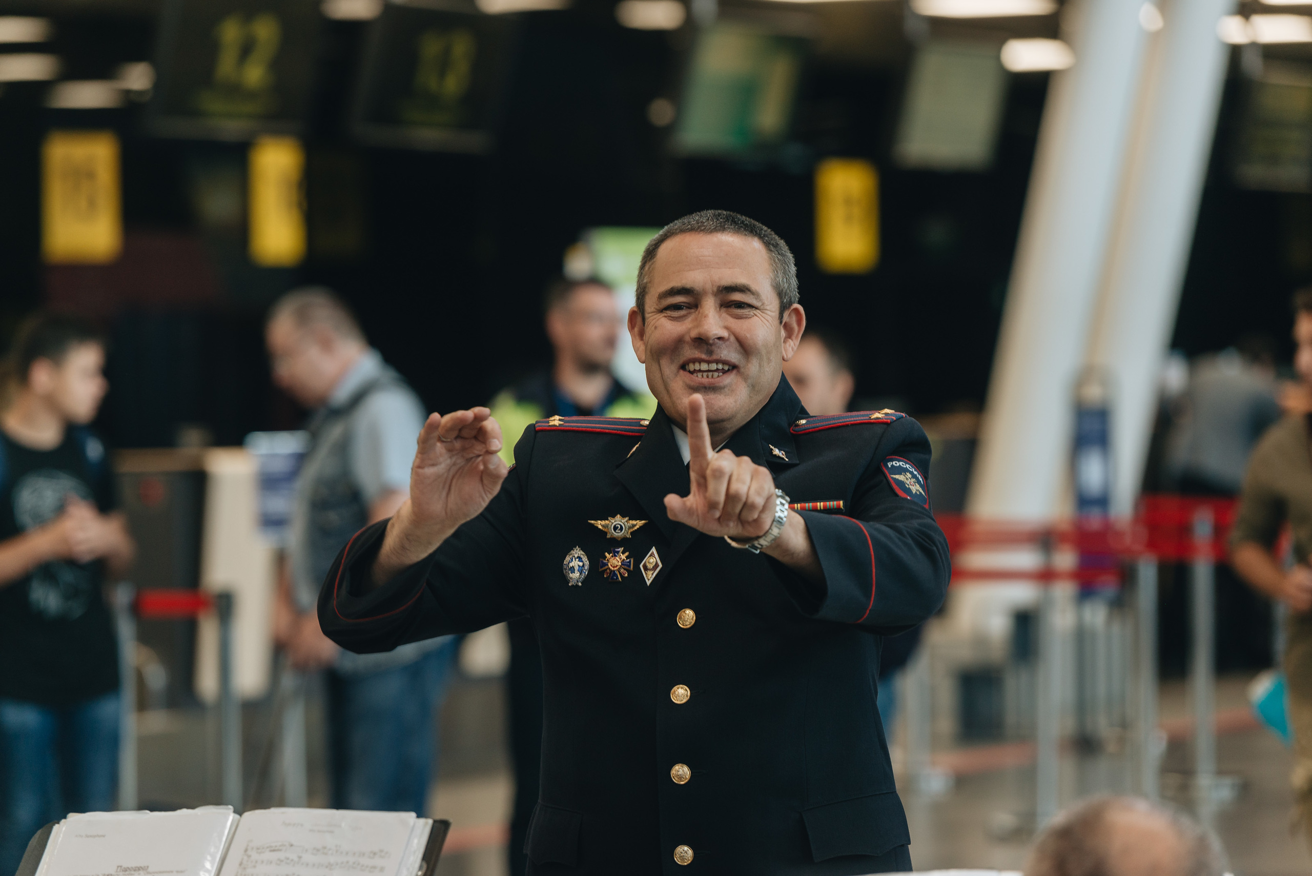 Orchestra in airport. Photo & Video production, in Bishkek, Kyrgyzstan