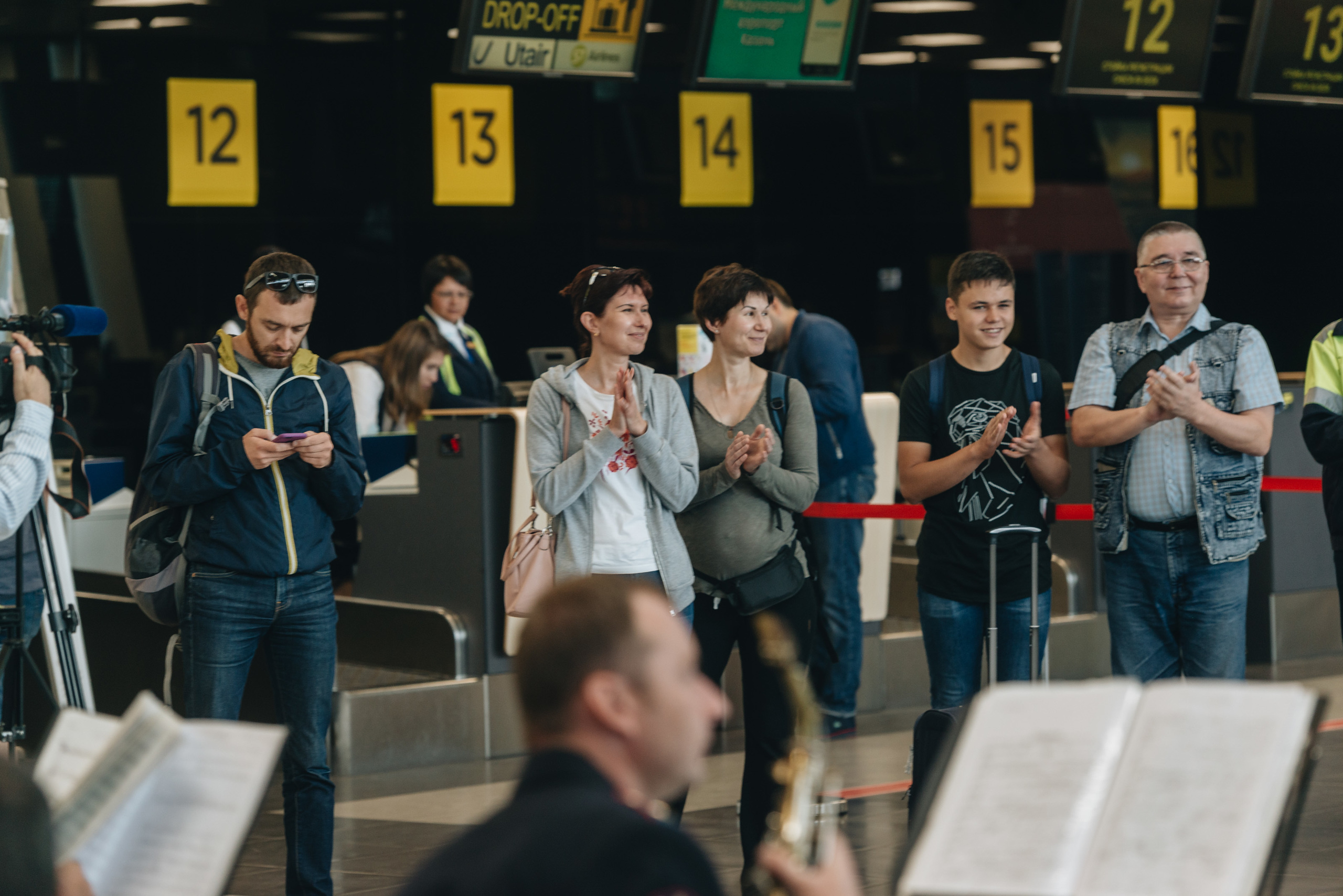 Orchestra in airport. Photo & Video production, in Bishkek, Kyrgyzstan