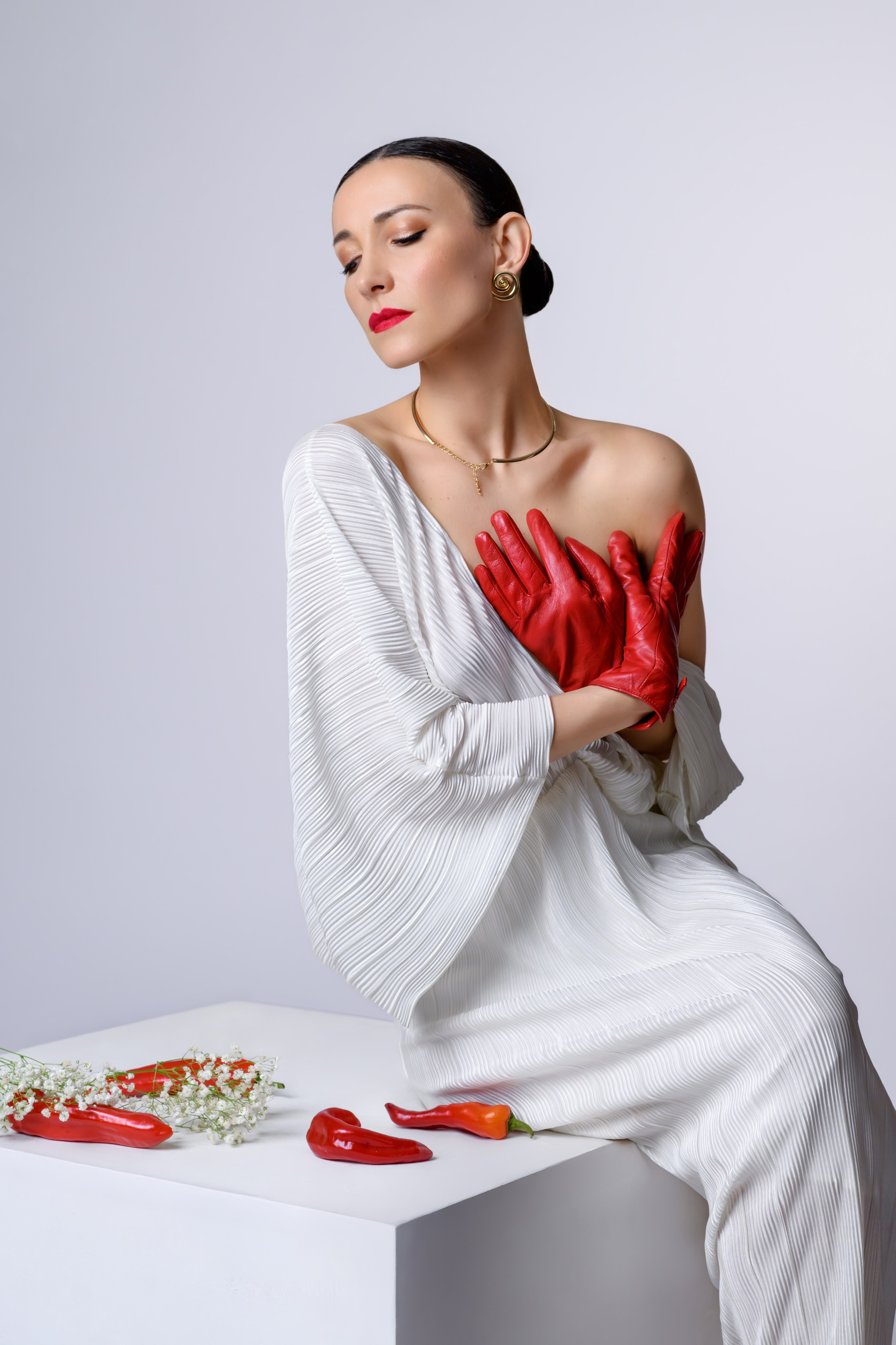 Фотосессия с цветком