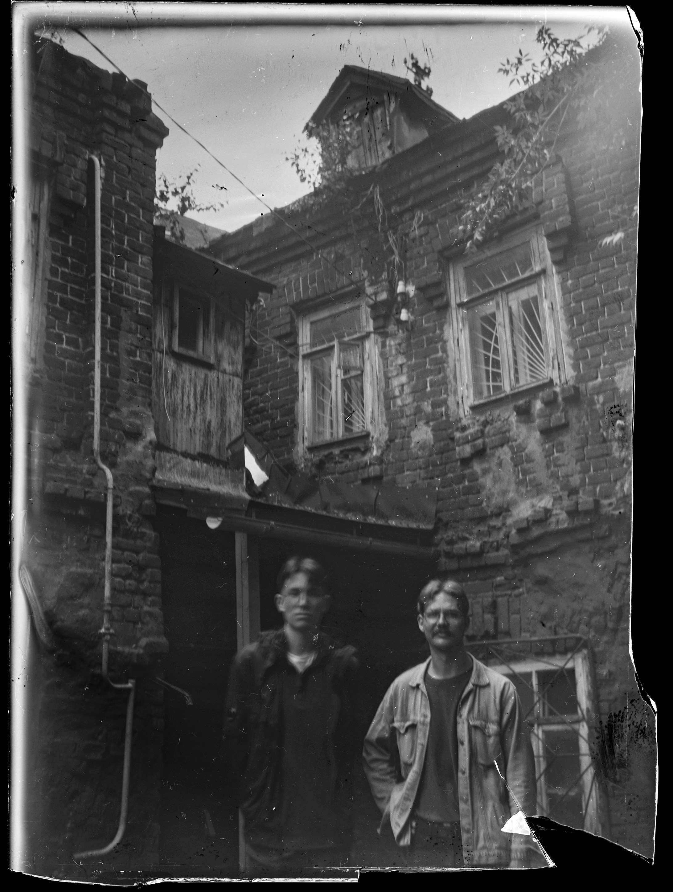 Glass plates. Darkroom aesthetics