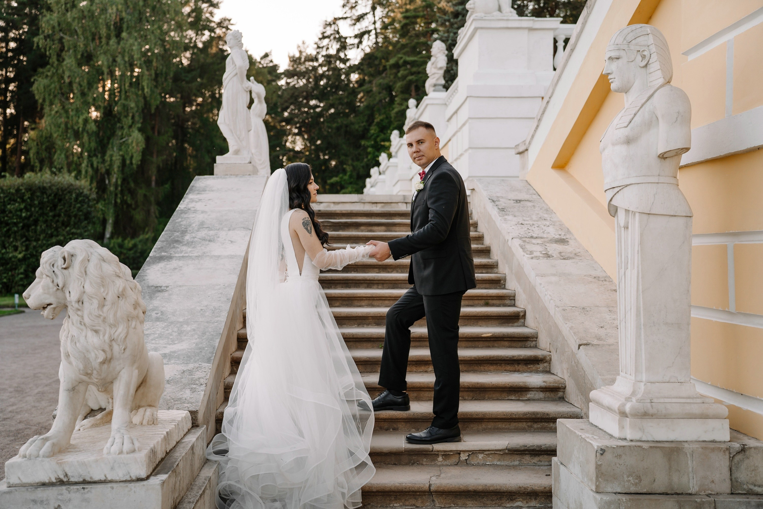 Свадьба в усадьбе Архангельское. Свадебный и семейный фотограф в Москве Светлана Зоткина