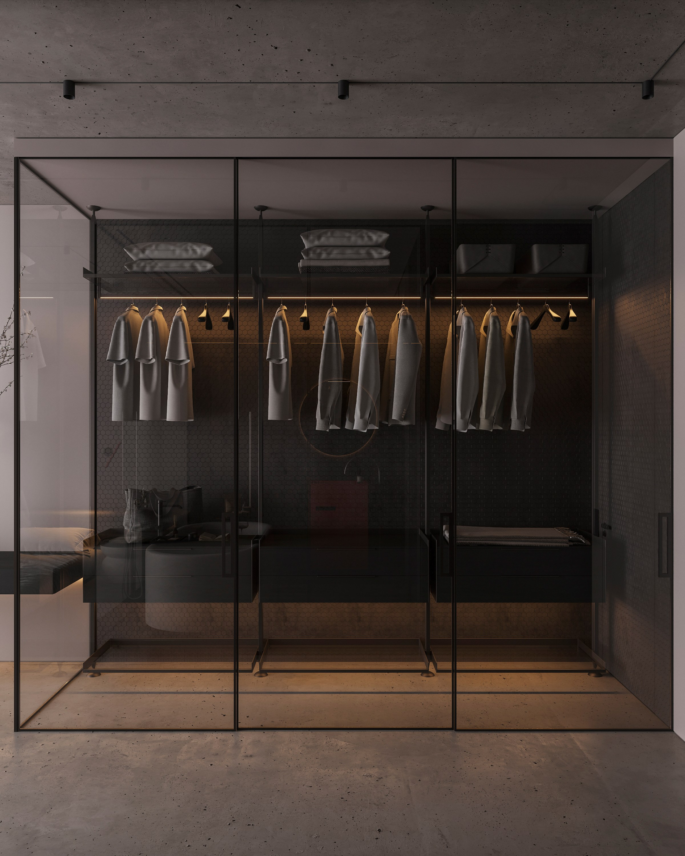 LUXURIOUS SIMPLICITY | BLACK CONCEPT. Interior Visualization by Valerie Stetyukevich