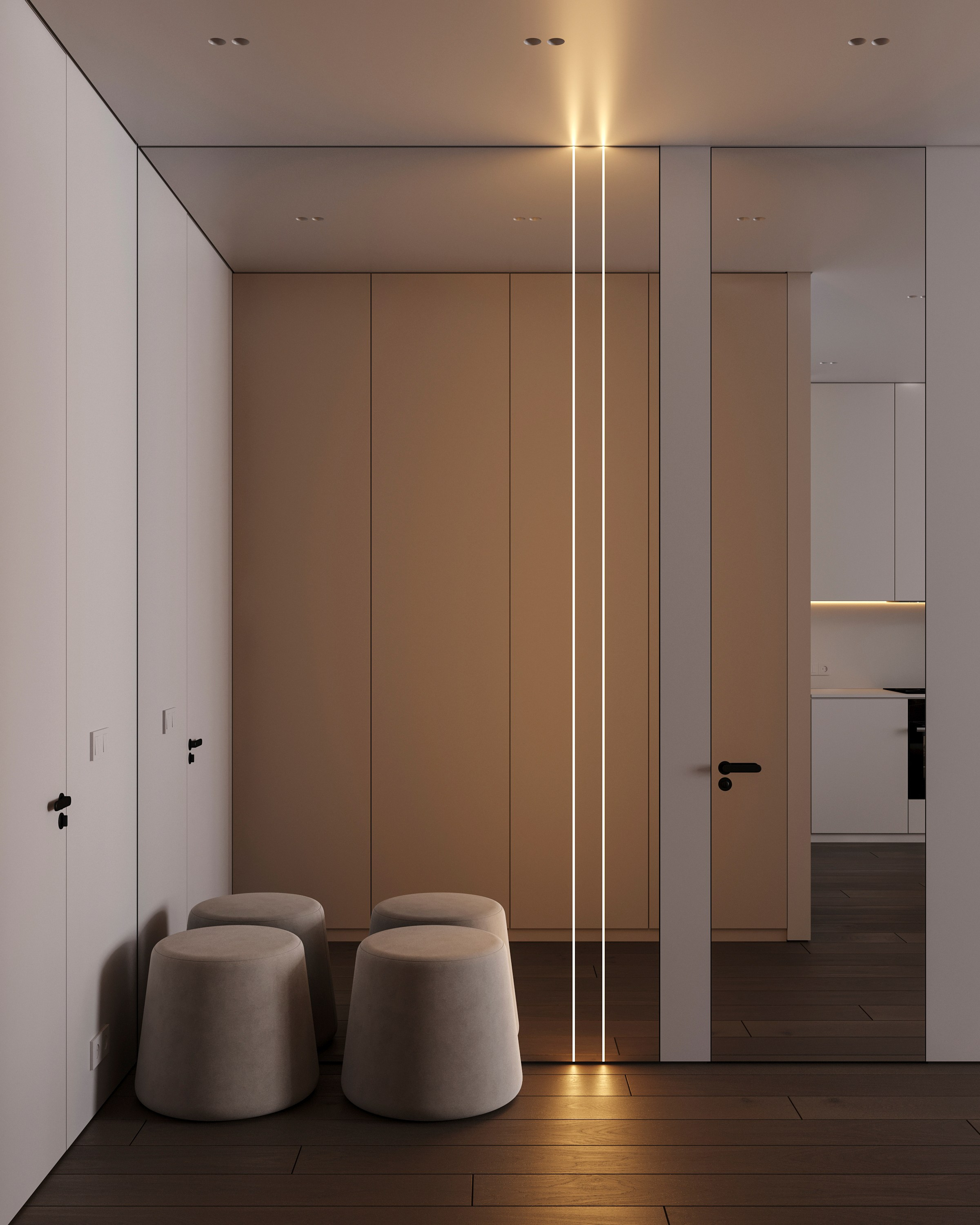 CLOUD MINIMAL | DESIGNER ANNE KIREEVA. Interior Visualization by Valerie Stetyukevich