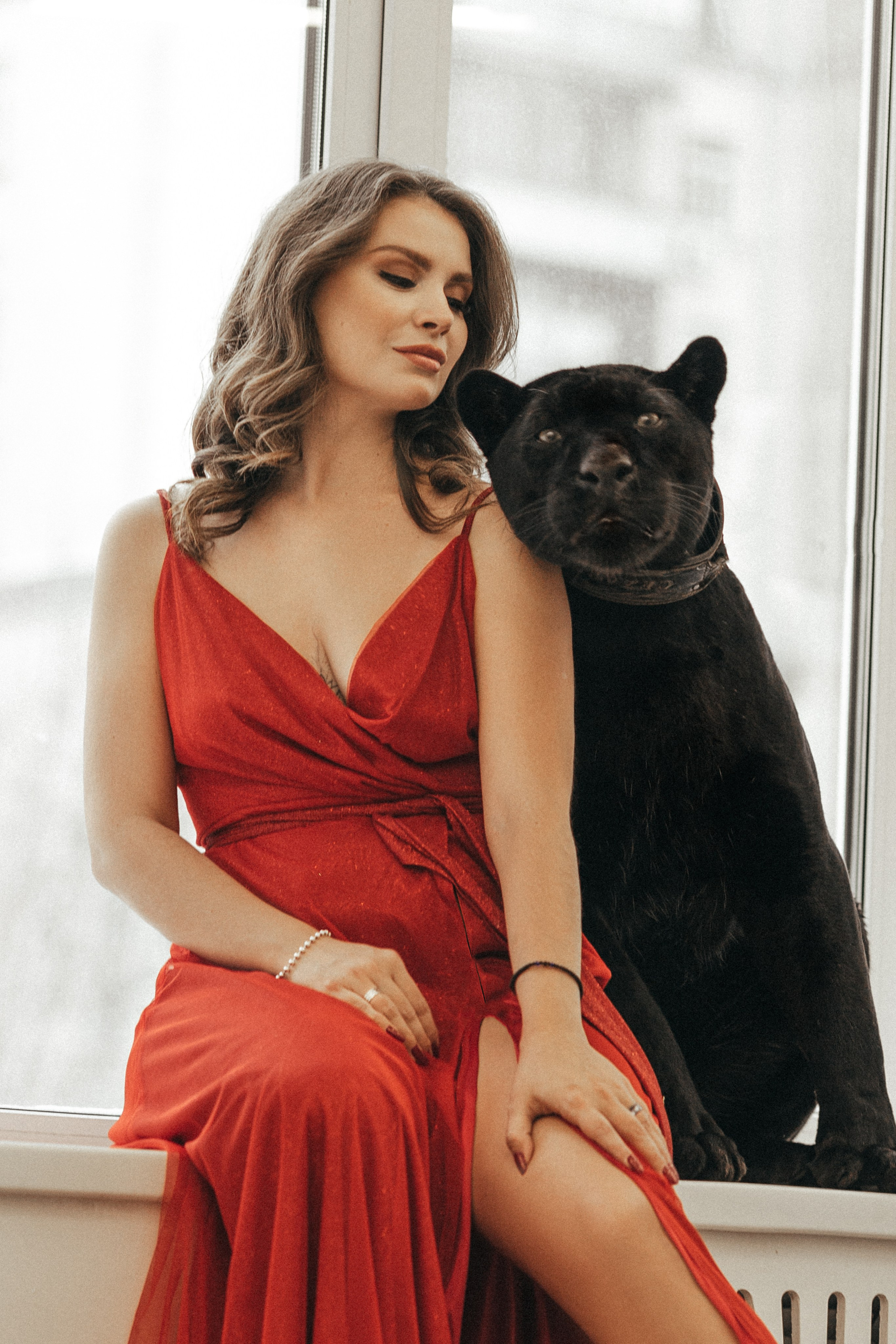 Съёмка с пантерой. Женский и семейный фотограф в Москве Ирина Вертебная