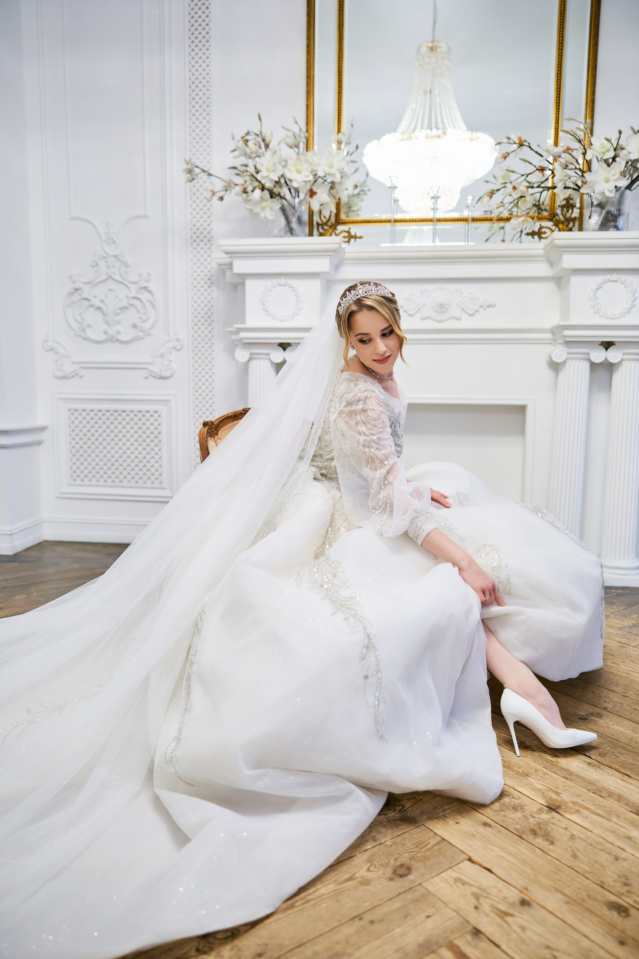 Свадебная фотосессия в студии. Свадебный фотограф Сергей Колбинский