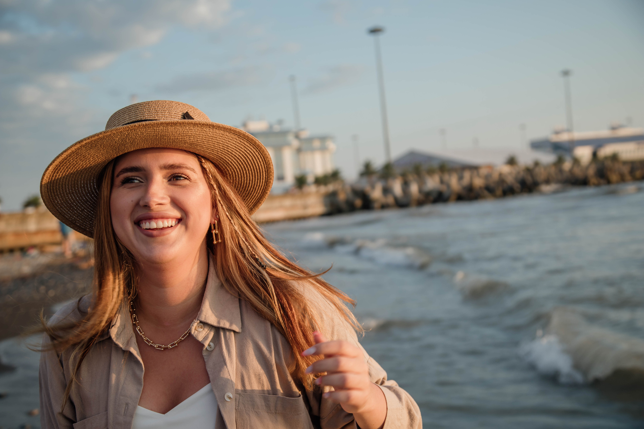 Портретная фотосессия для Анастасии на закате. Свадебный, семейный, детский фотограф в Сочи Виолетта Александрова