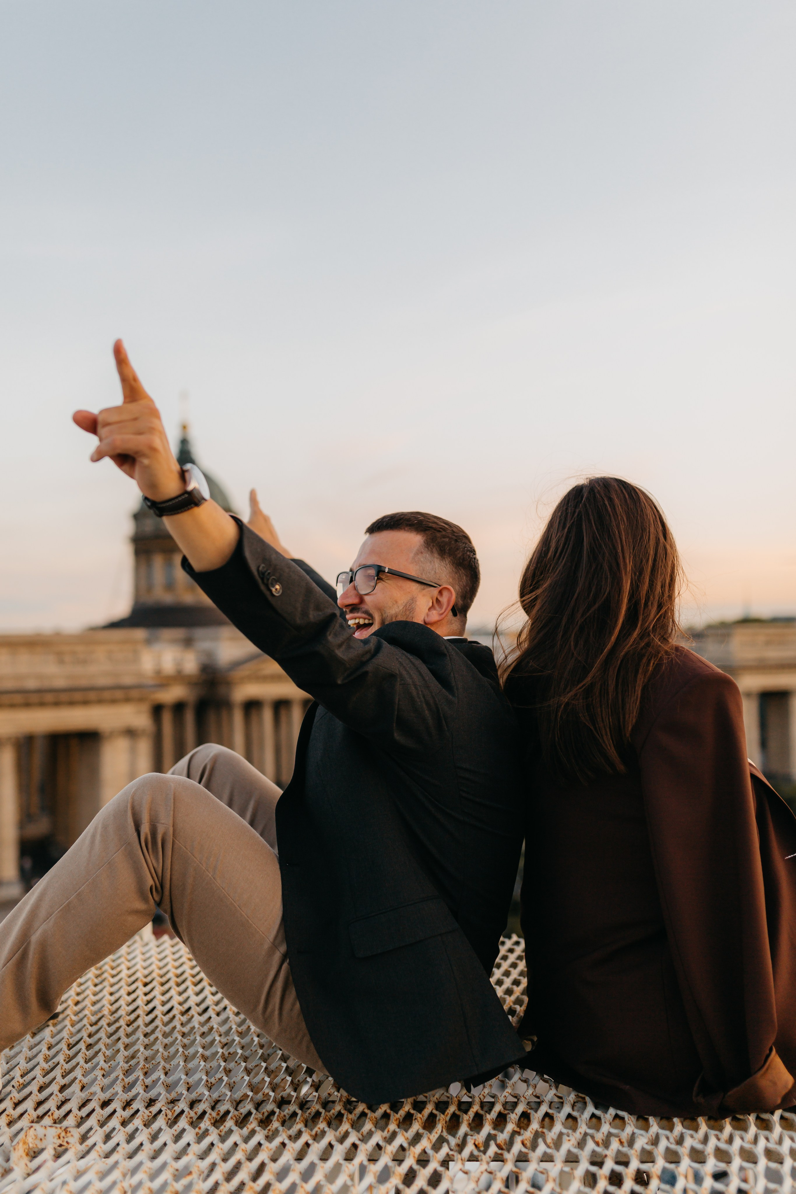 LoveStory на крышах Питера. Фотограф Санкт-Петербург Князева Елизавета
